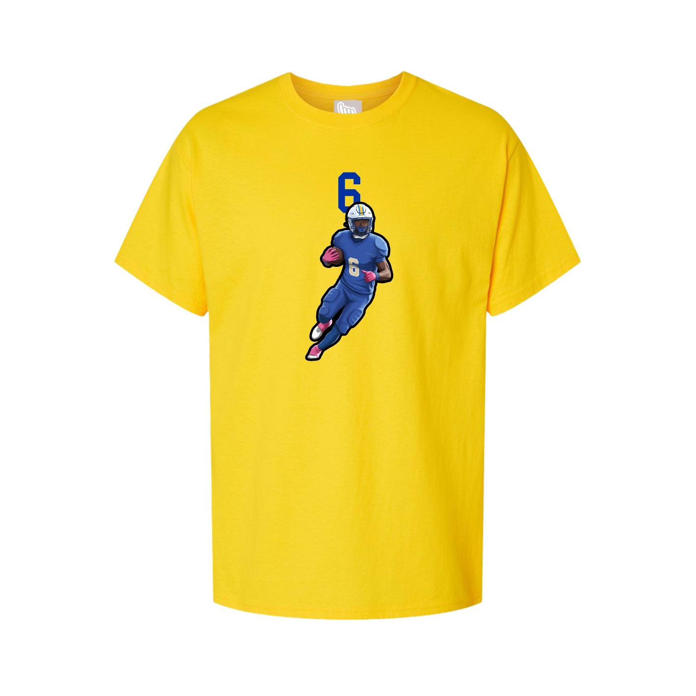 Youth Tee — Number Top in Gold