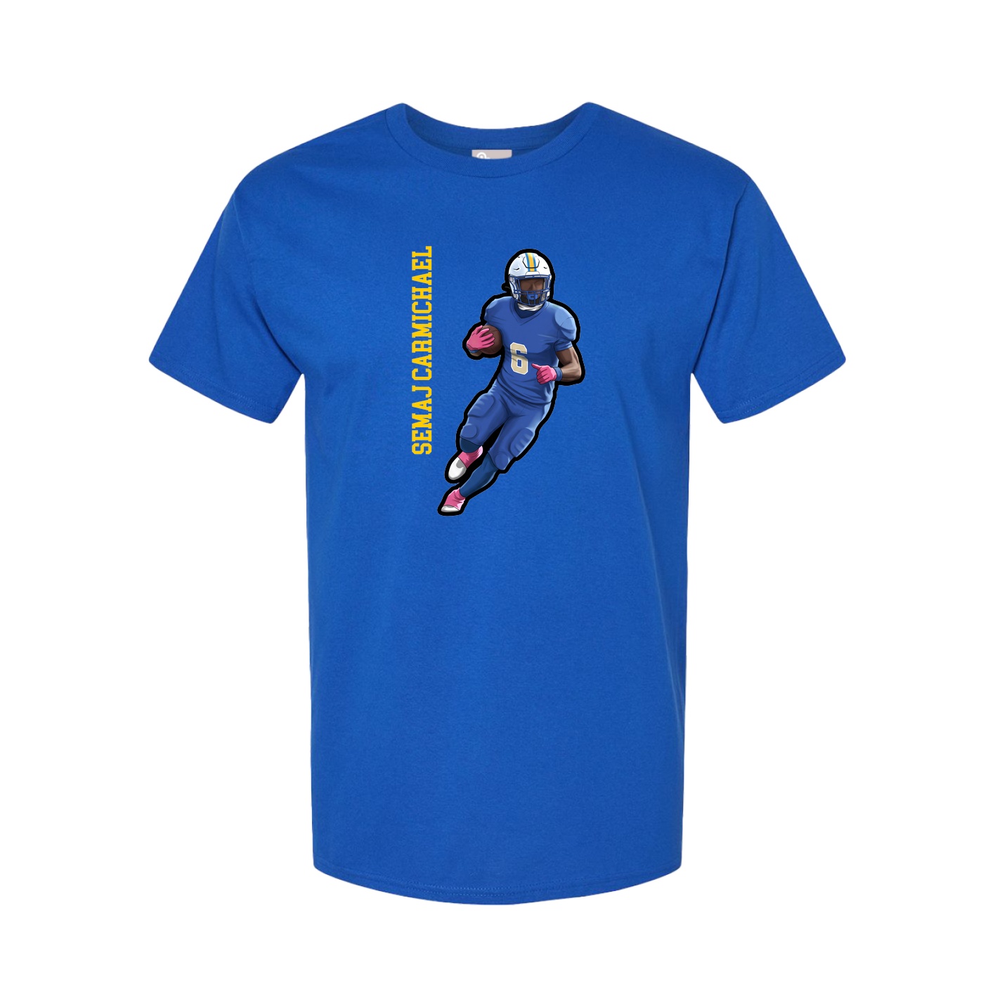 Tee — Name Vertical in Royal