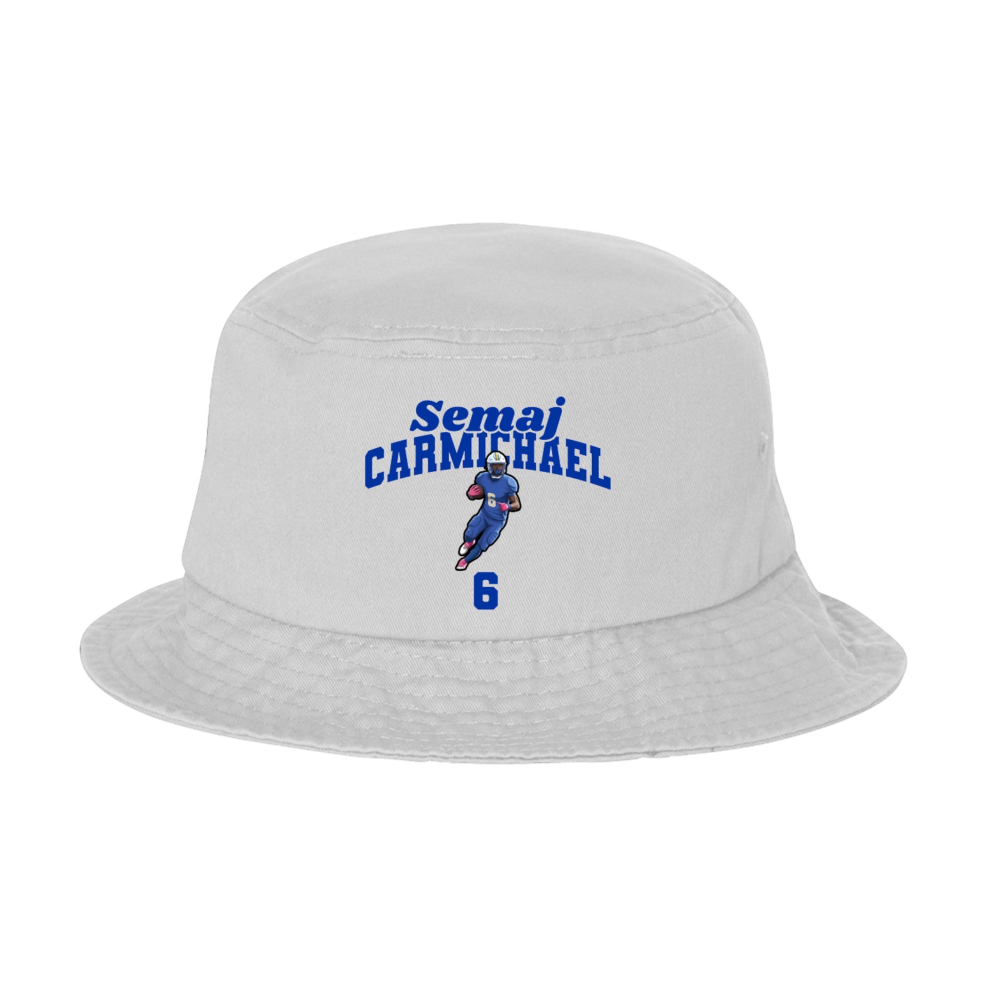 Bucket Cap — Signature Arch in White