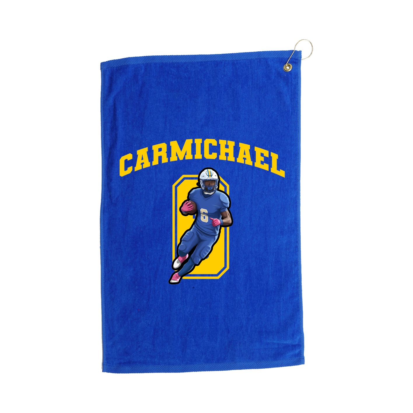 Golf Towel — Number in Royal