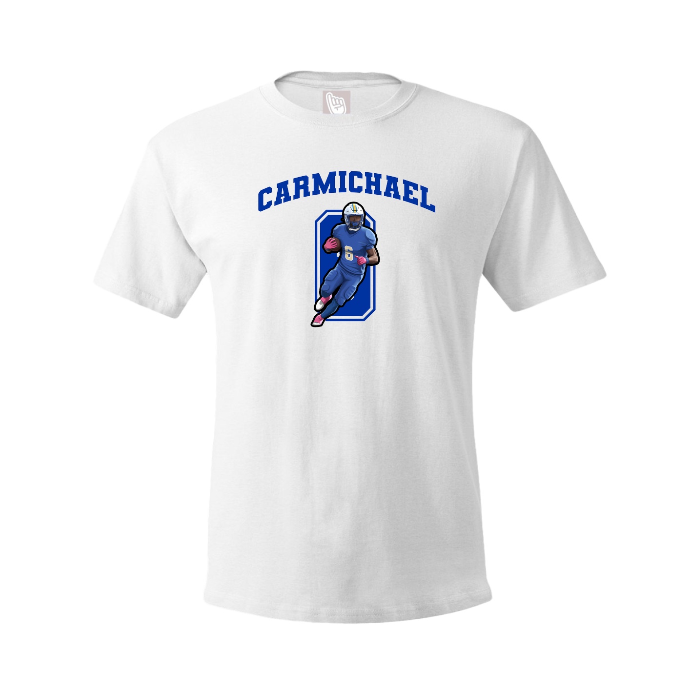 Youth Tee — Number in White