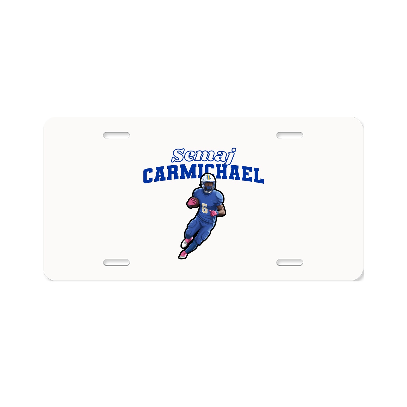 License Plate — Name Arch in Classic