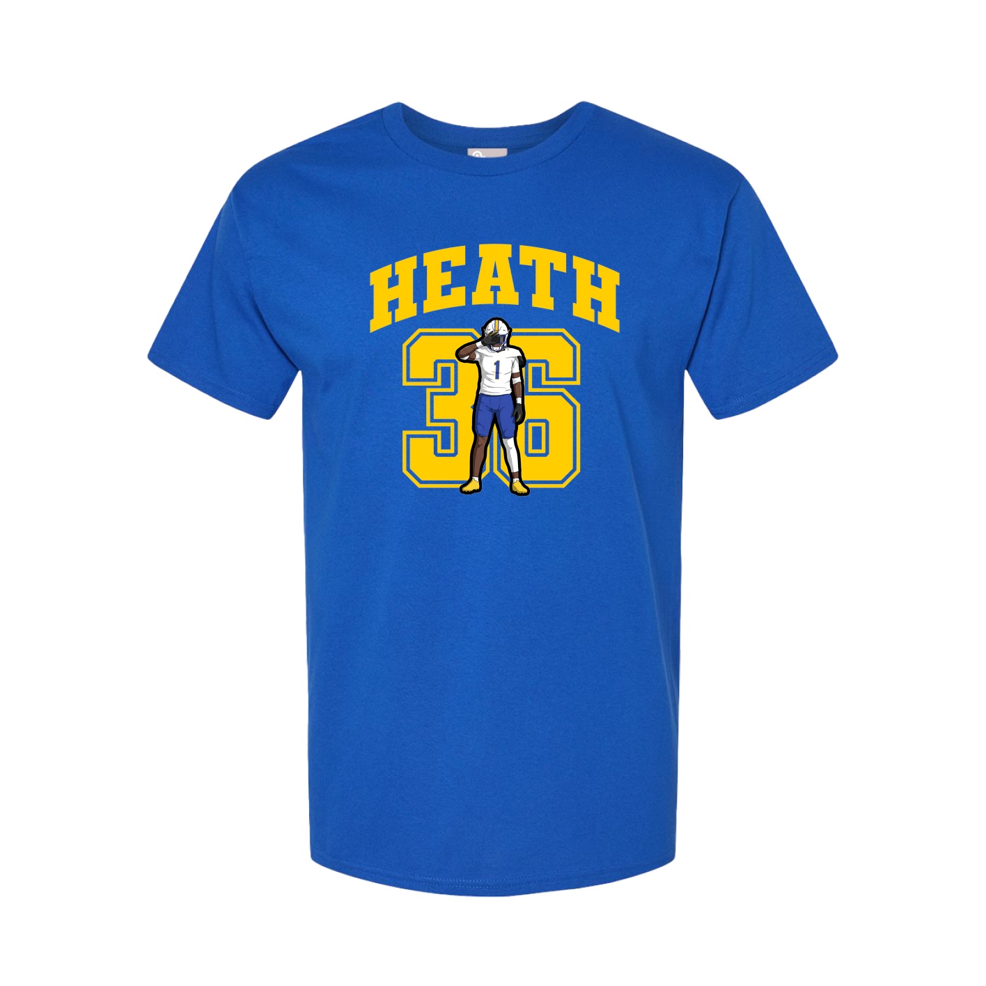 Youth Tee — Number in Royal