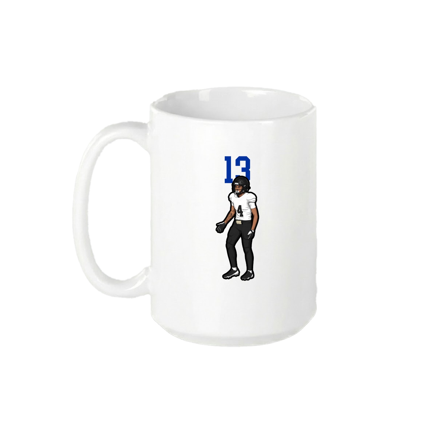 15oz Coffee Mug — Number Top in White