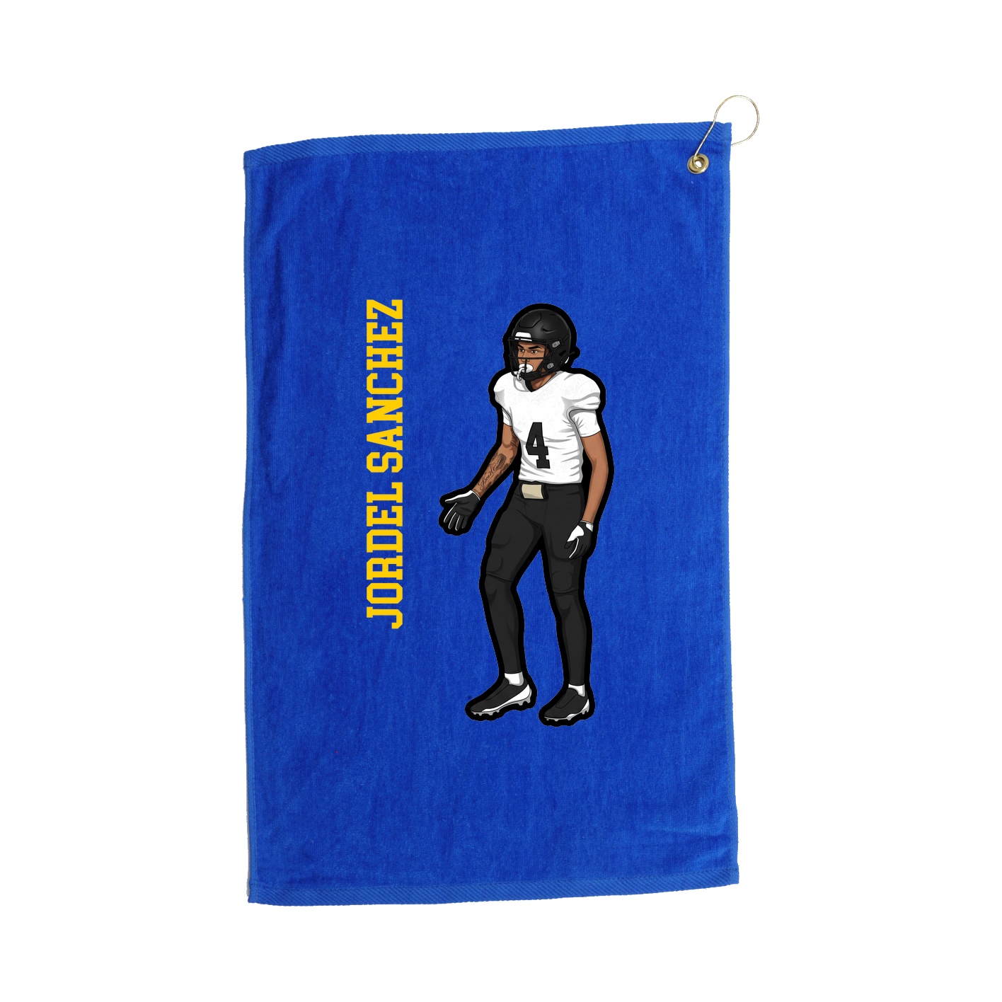 Golf Towel — Name Vertical in Royal