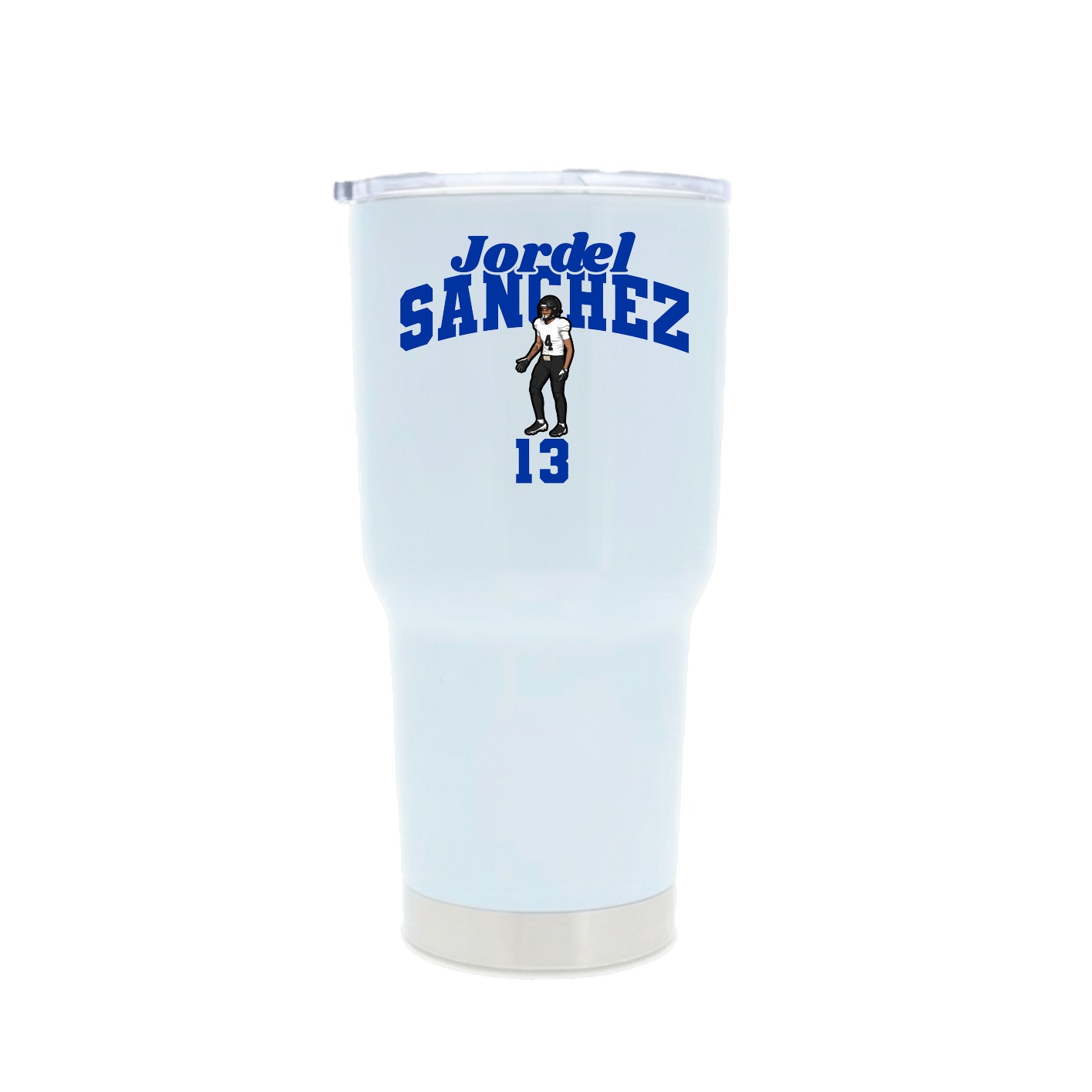 30oz Stainless Steel Tumbler — Signature Arch in White