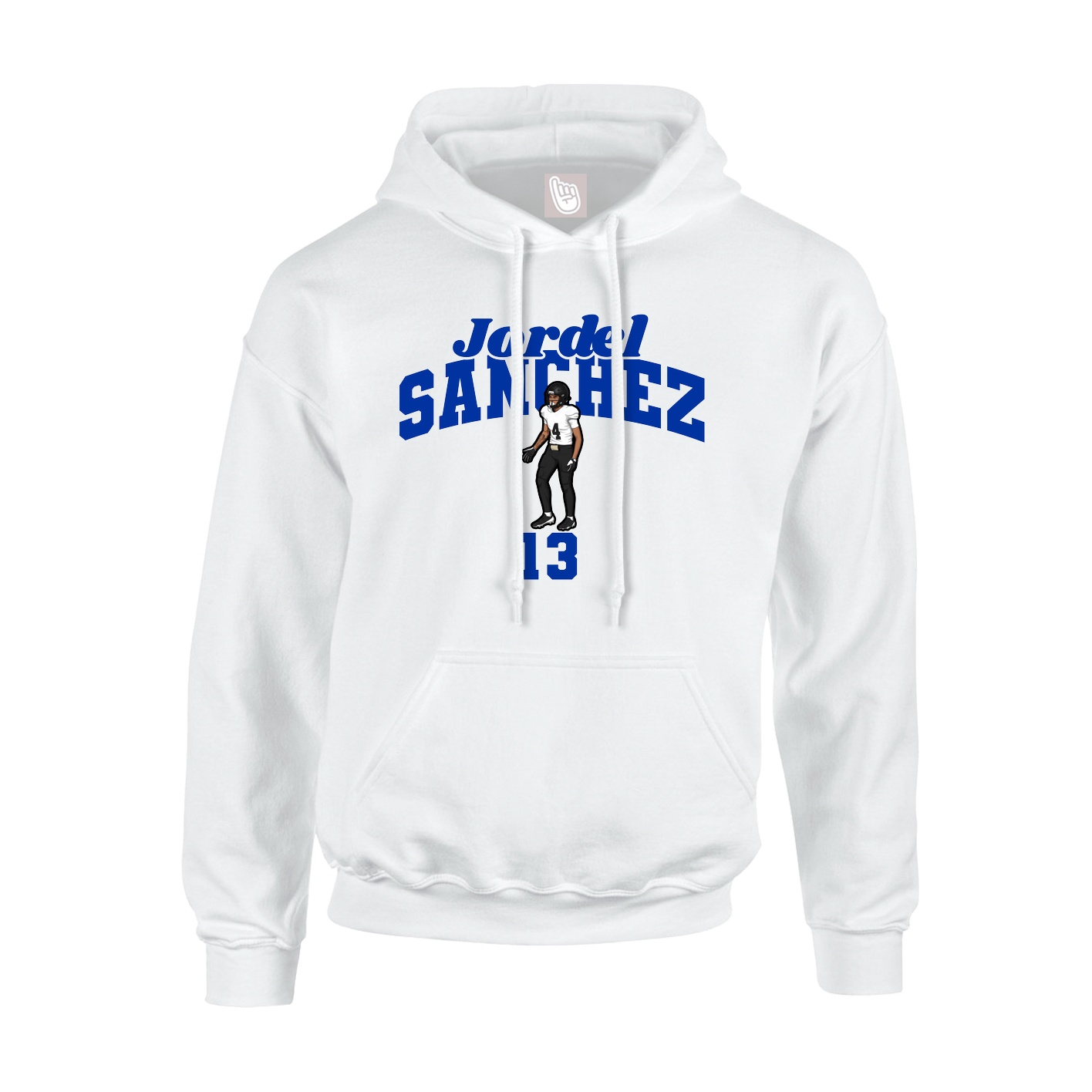 Hoodie — Signature Arch in White