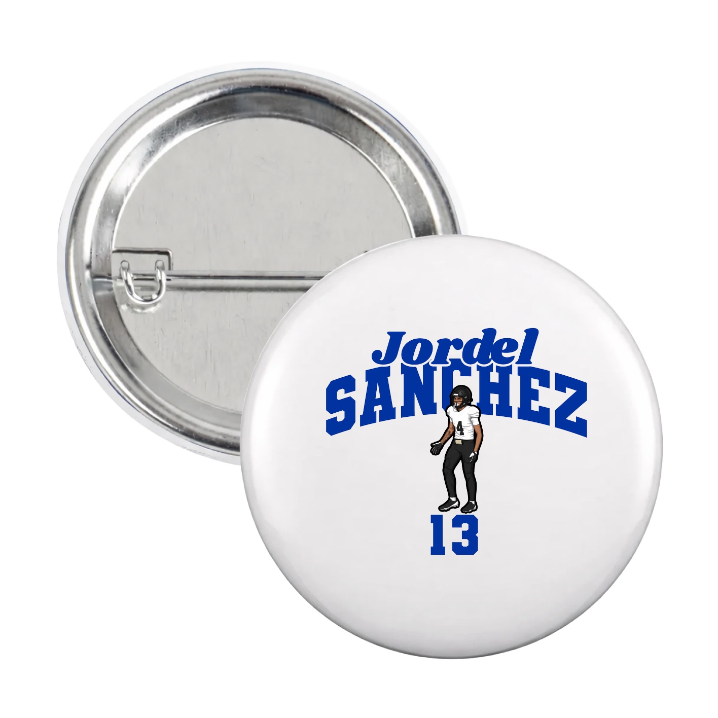 Game Day Button — Signature Arch in White