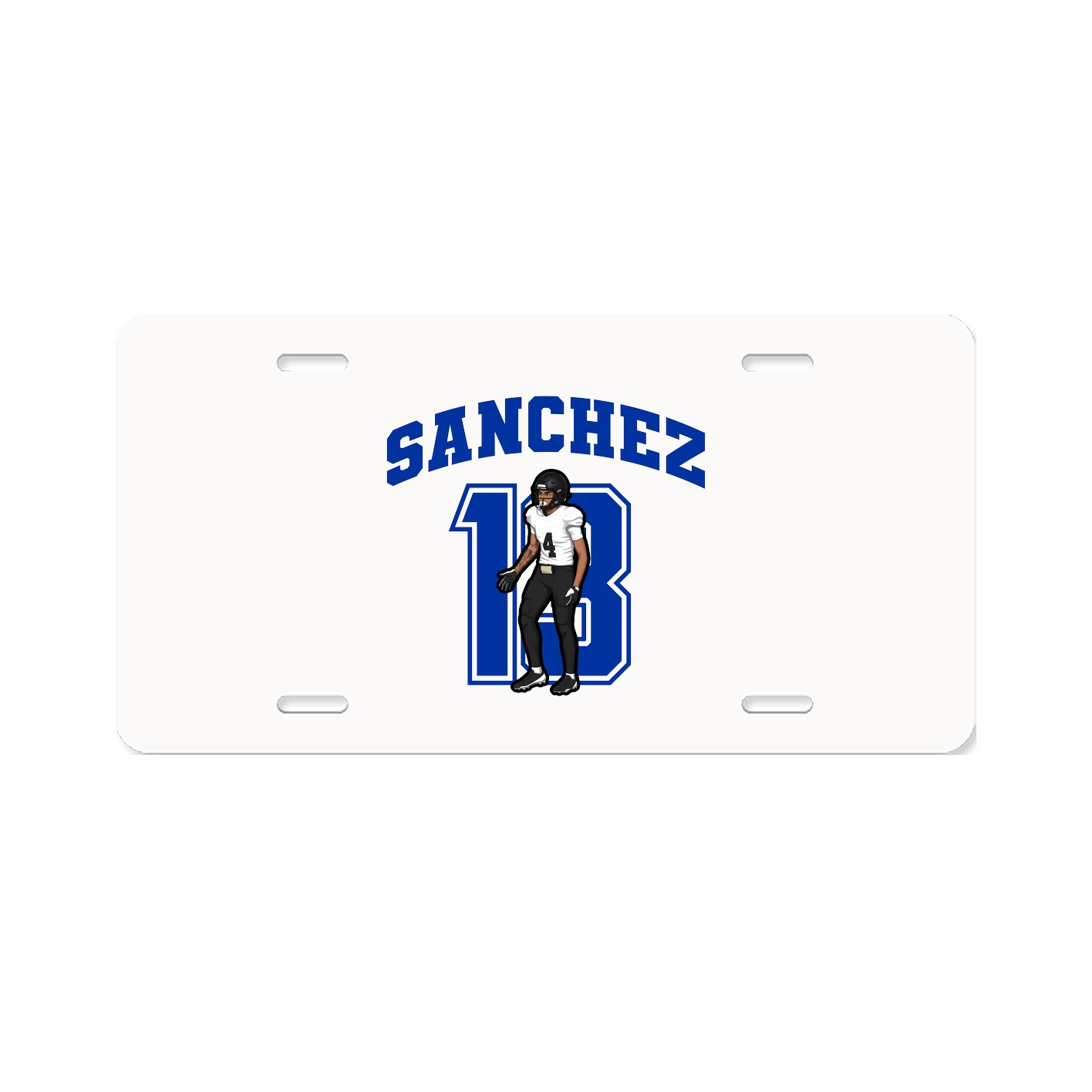 License Plate — Number in Classic