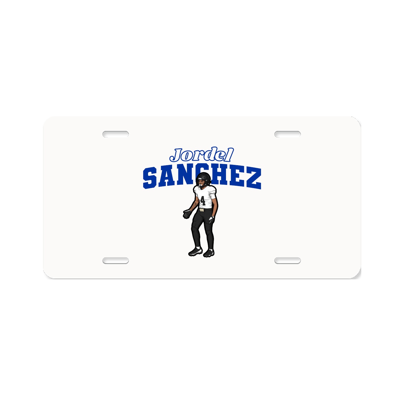 License Plate — Name Arch in Classic