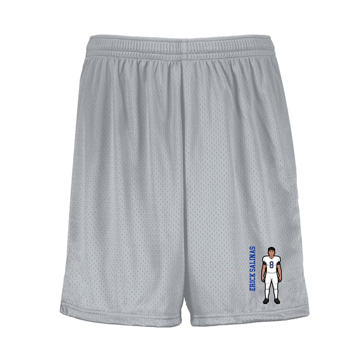Shorts — Name Vertical in Silver