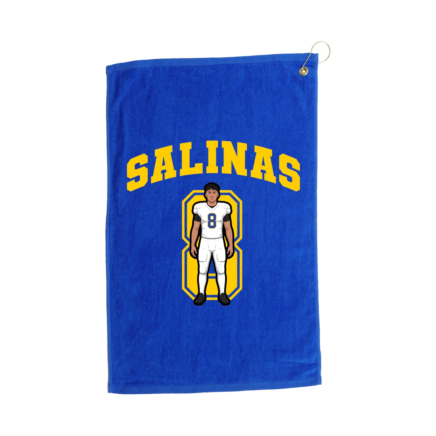 Golf Towel — Number in Royal