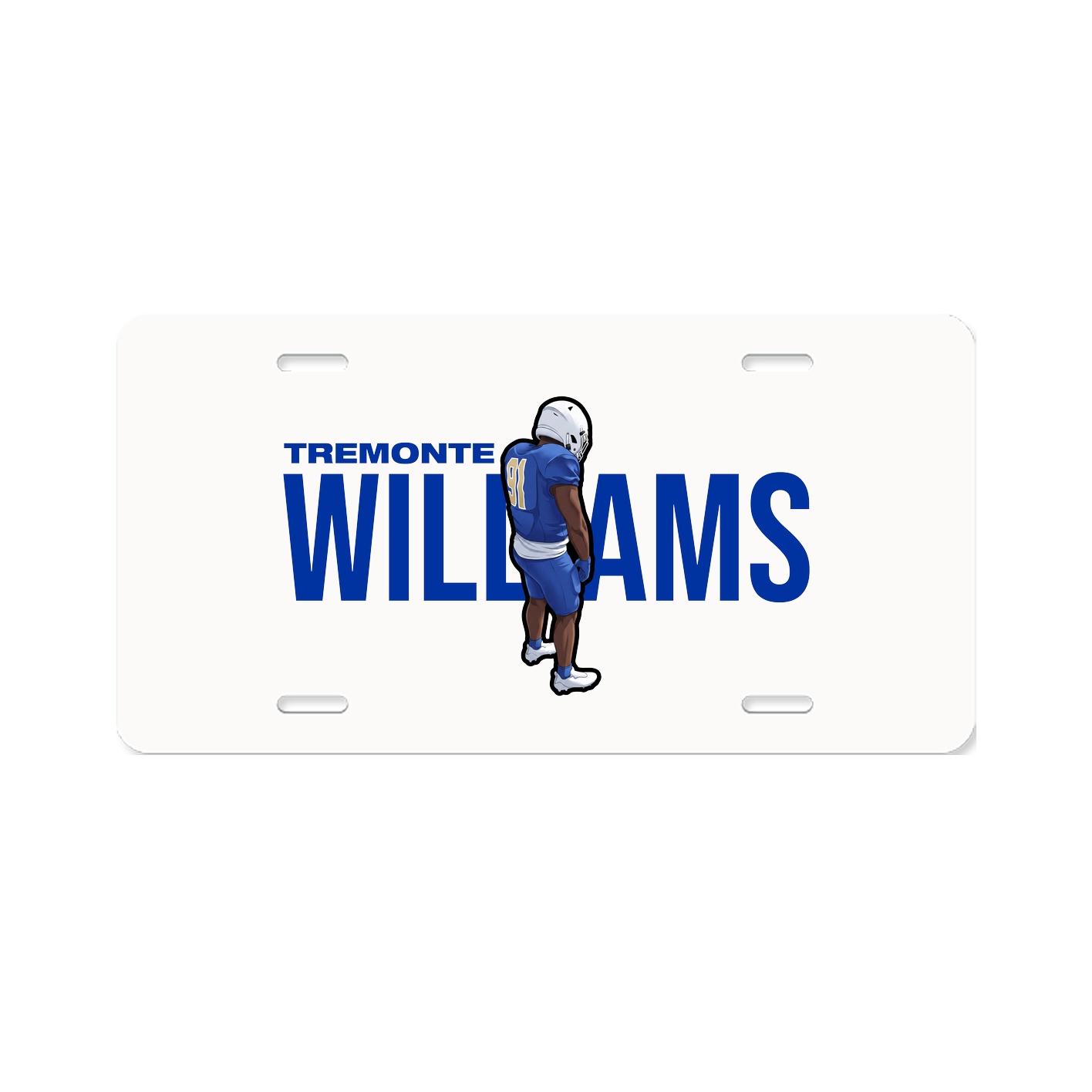 License Plate — Player Name in Classic