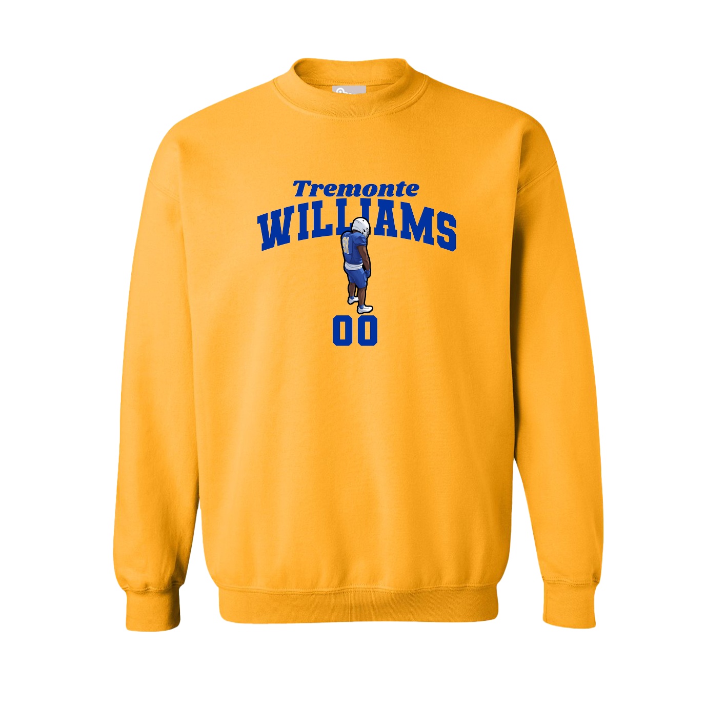 Fleece Crew — Signature Arch in Gold