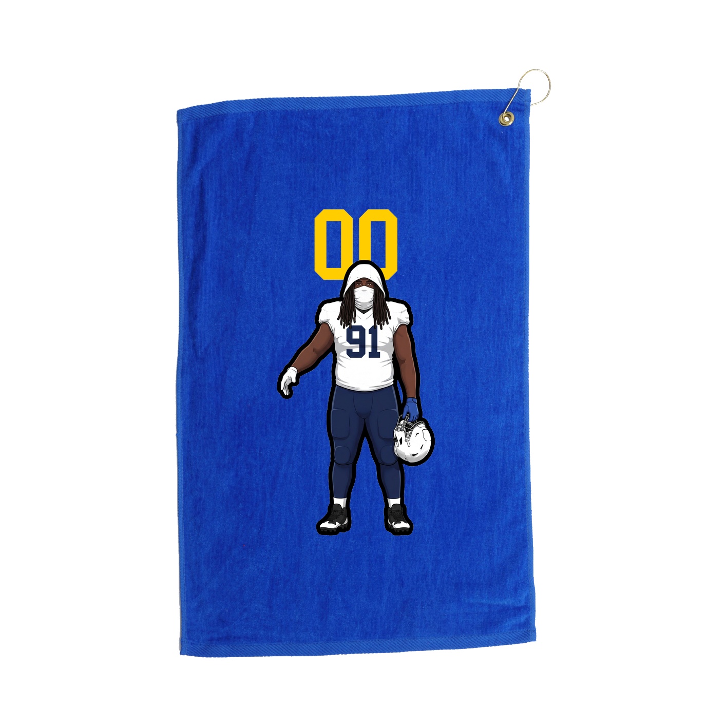 Golf Towel — Number Top in Royal