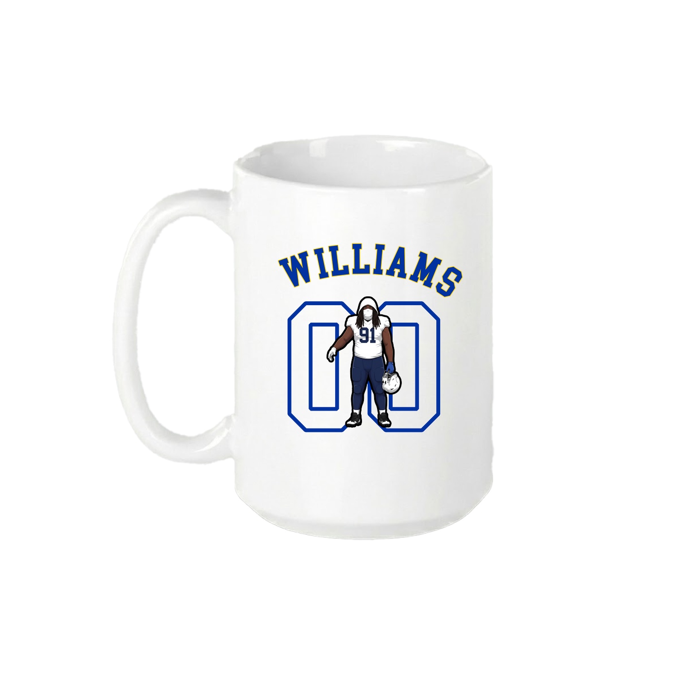 15oz Coffee Mug — Shirsey Arch in White