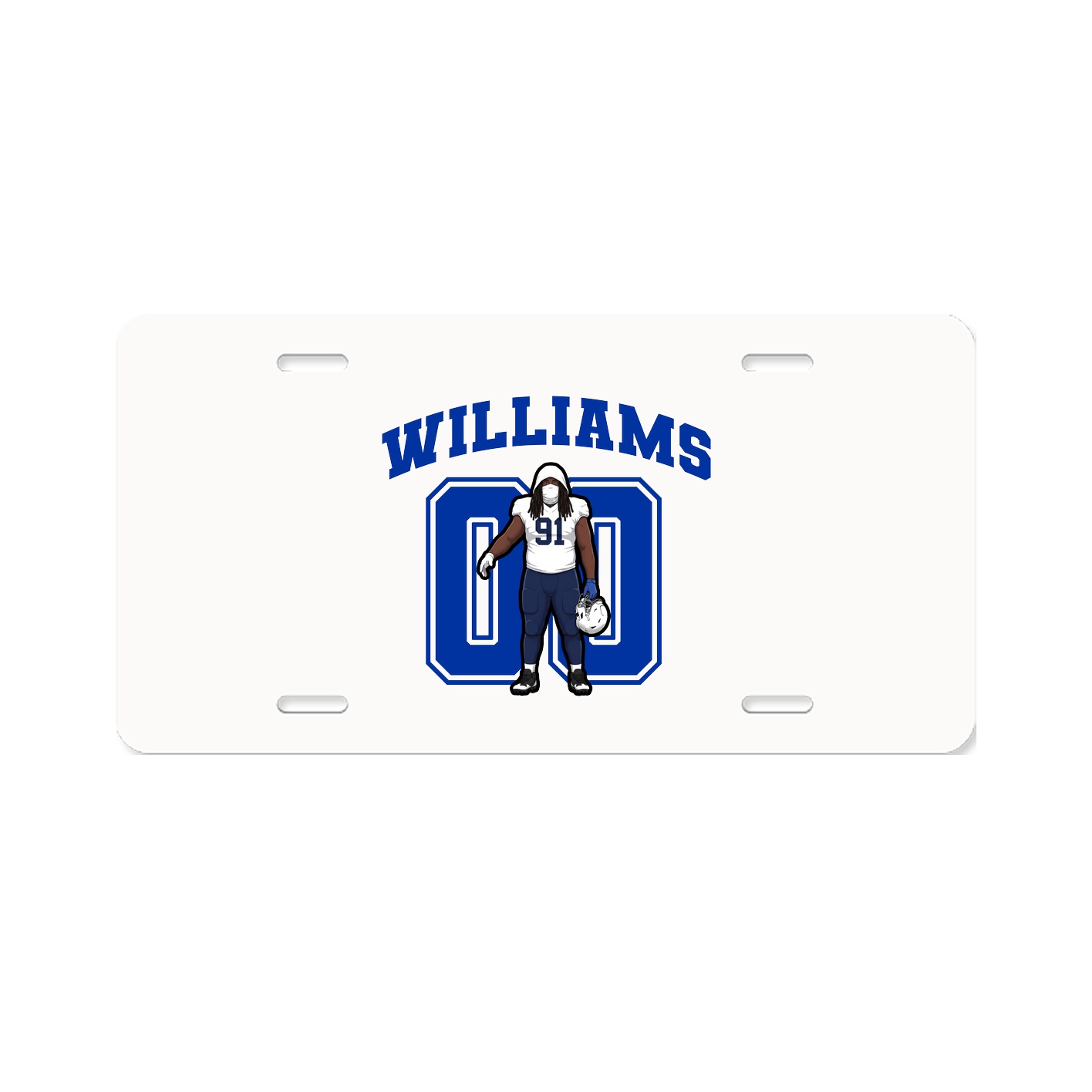 License Plate — Number in Classic