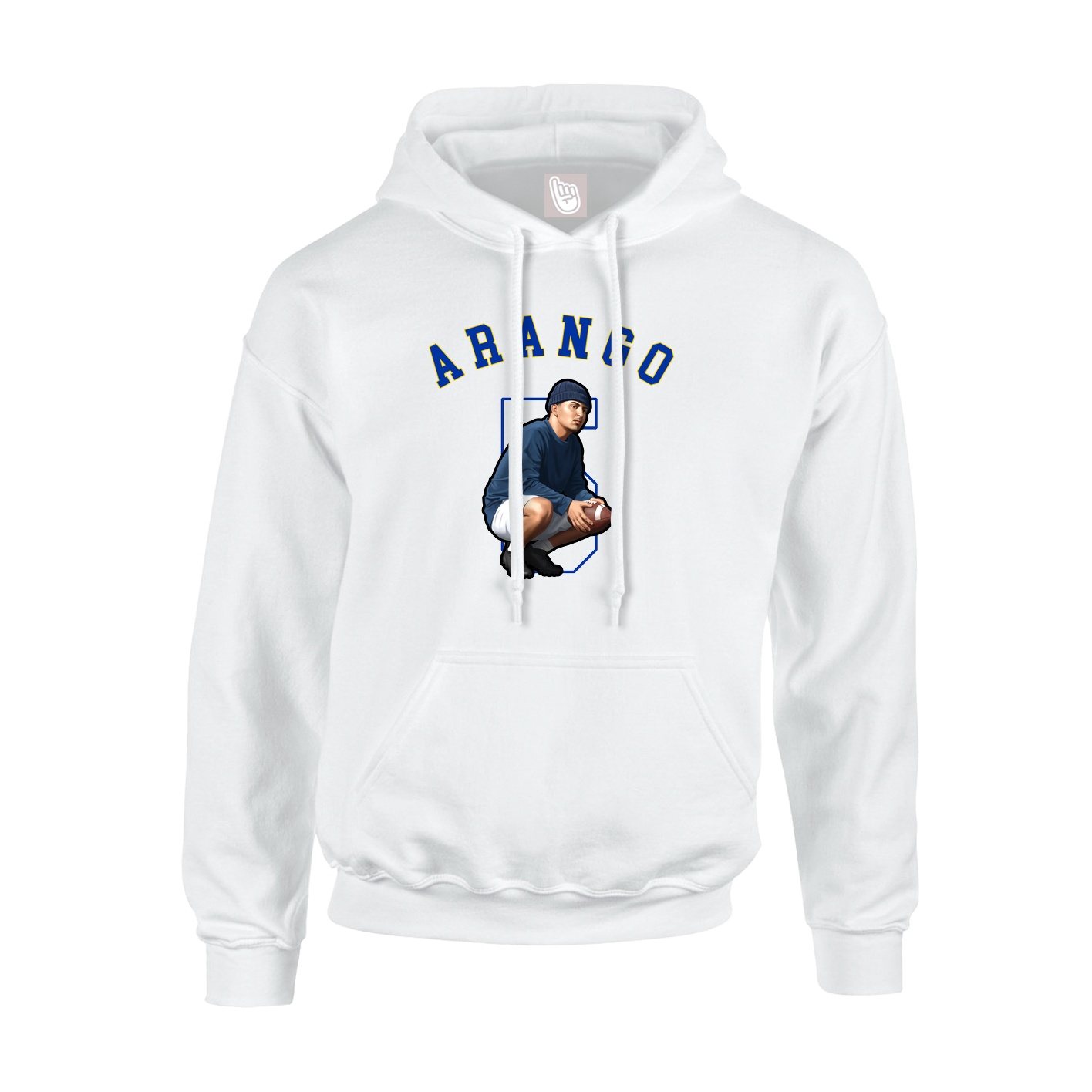 Youth Hoodie — Shirsey Arch in White
