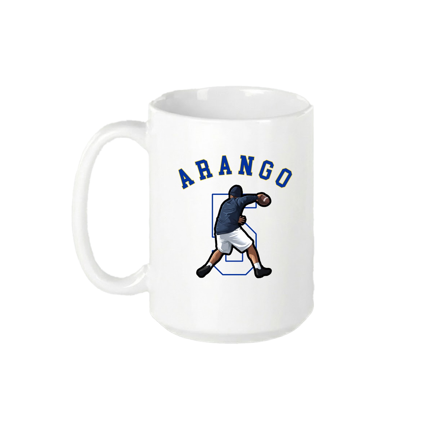 15oz Coffee Mug — Shirsey Arch in White