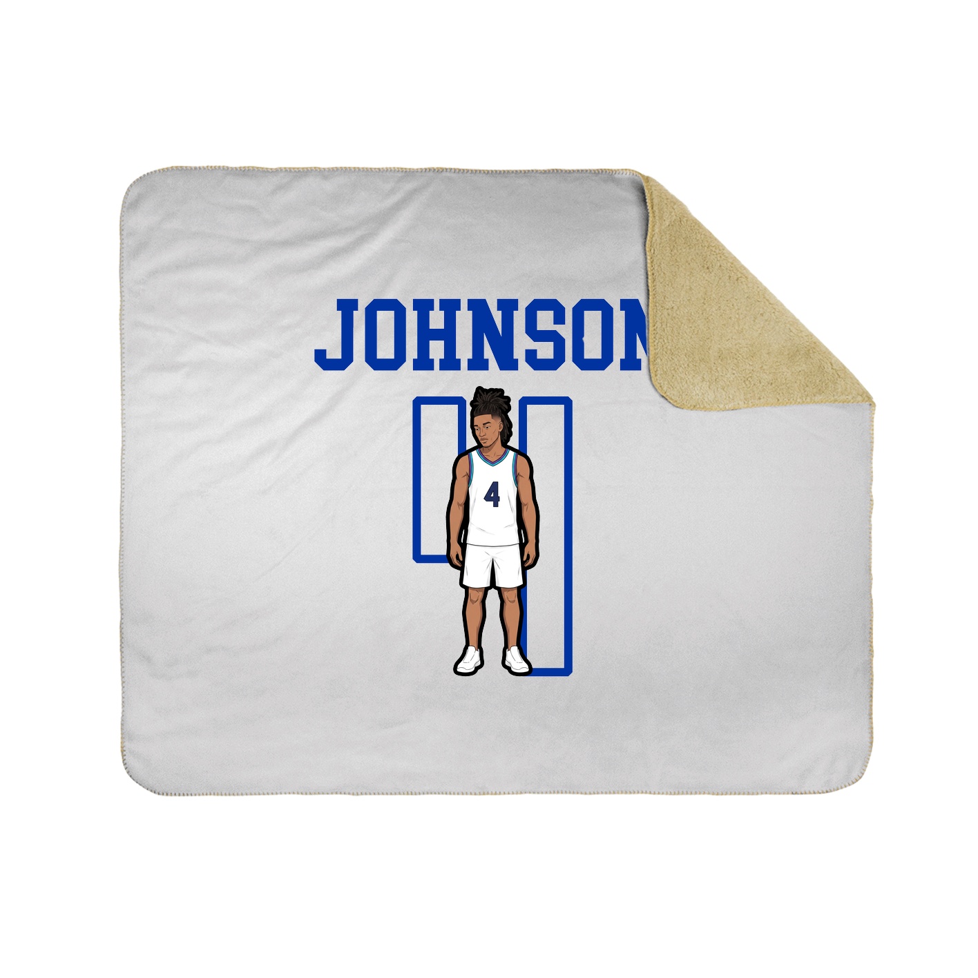 Throw Blanket — Shirsey in White