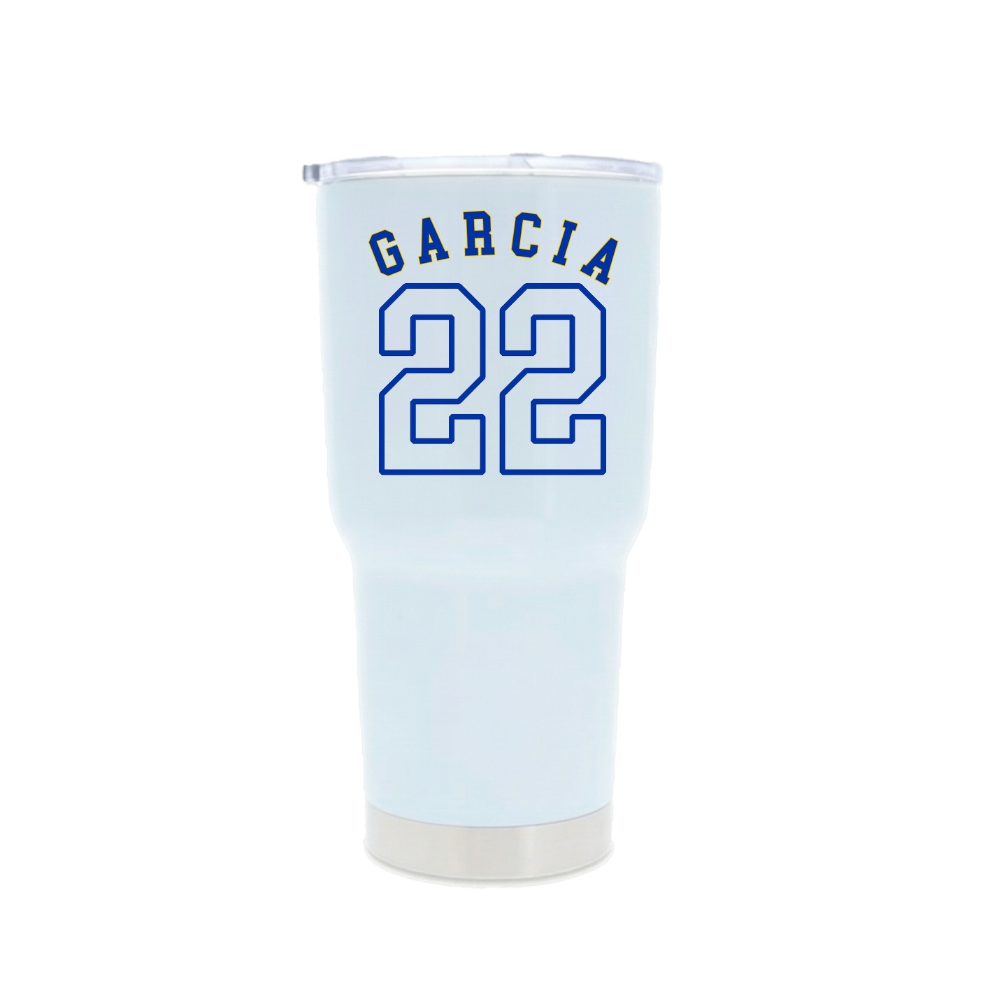 30oz Stainless Steel Tumbler — Shirsey Arch in White