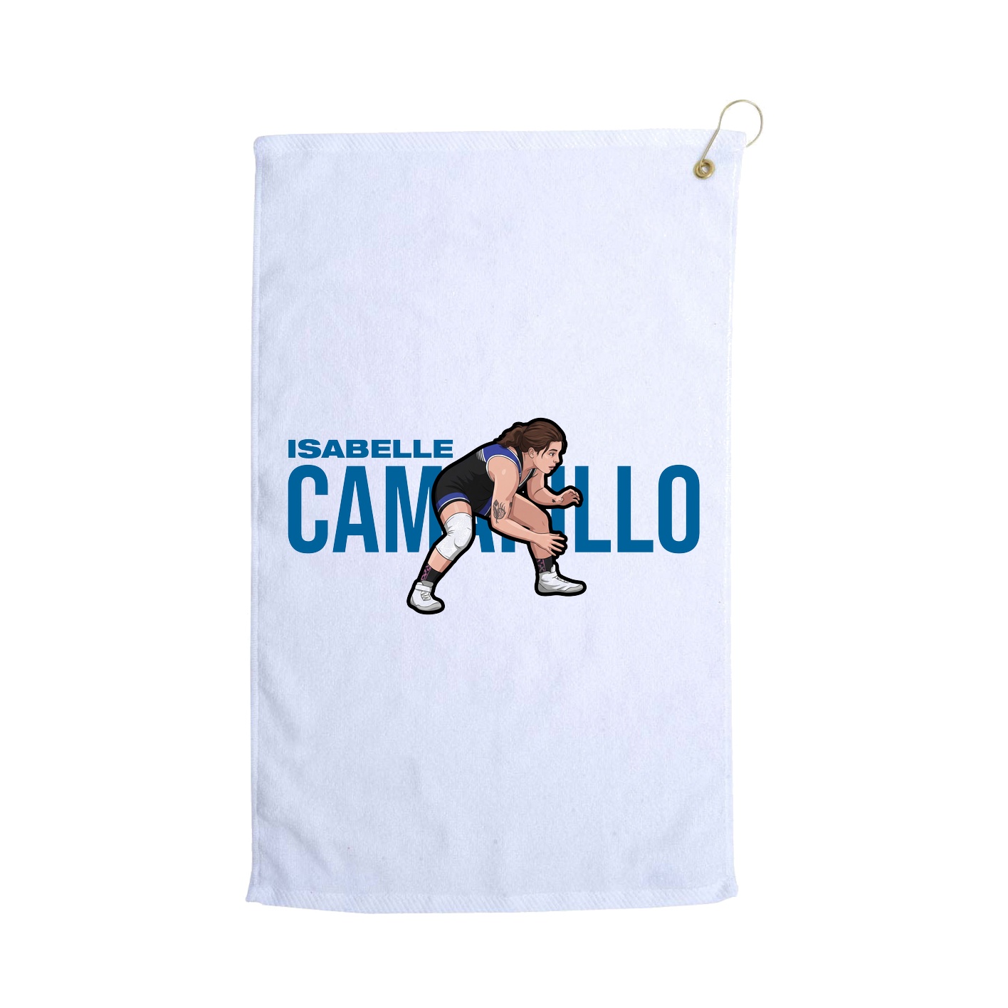 Golf Towel — Player Name in White