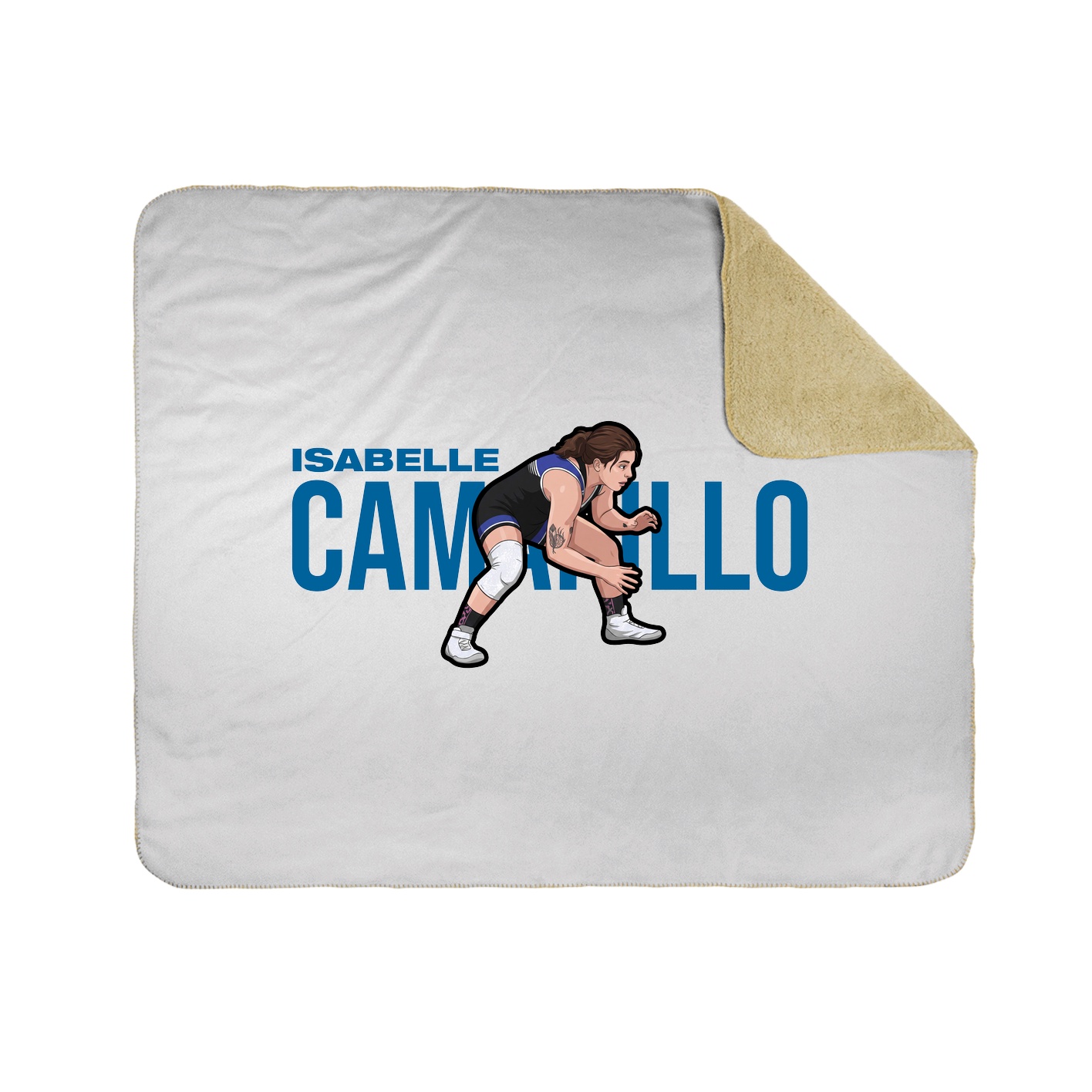 Throw Blanket — Player Name in White