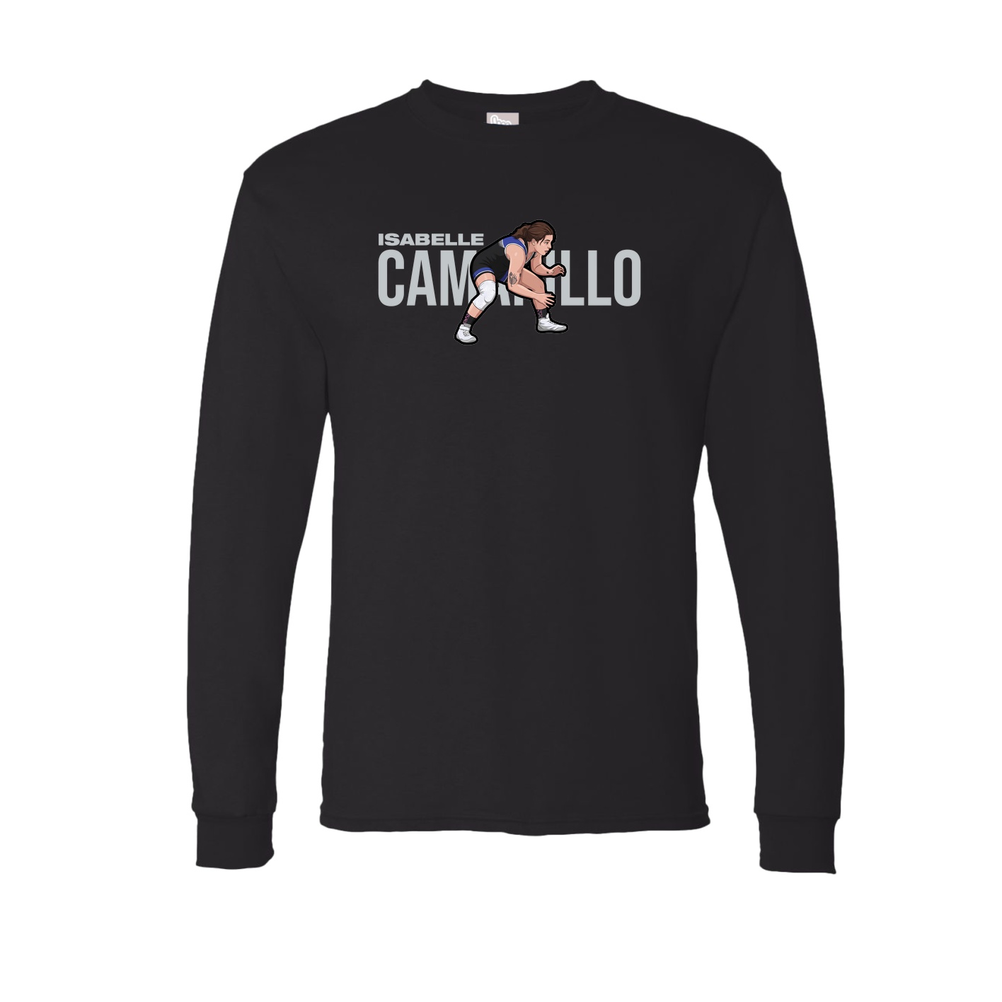 Long Sleeve Tee — Player Name in Black