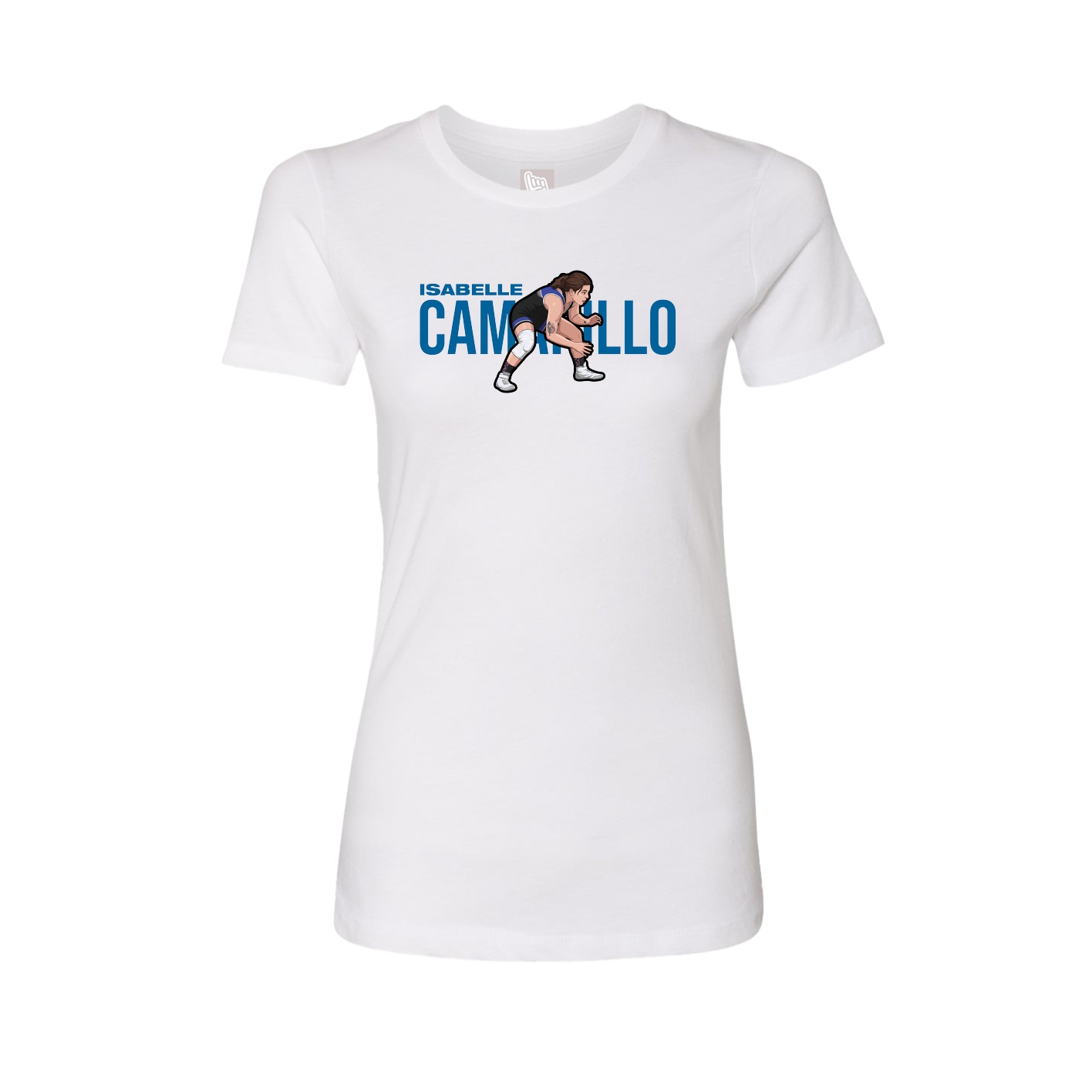Fitted Women's Tee — Player Name in White