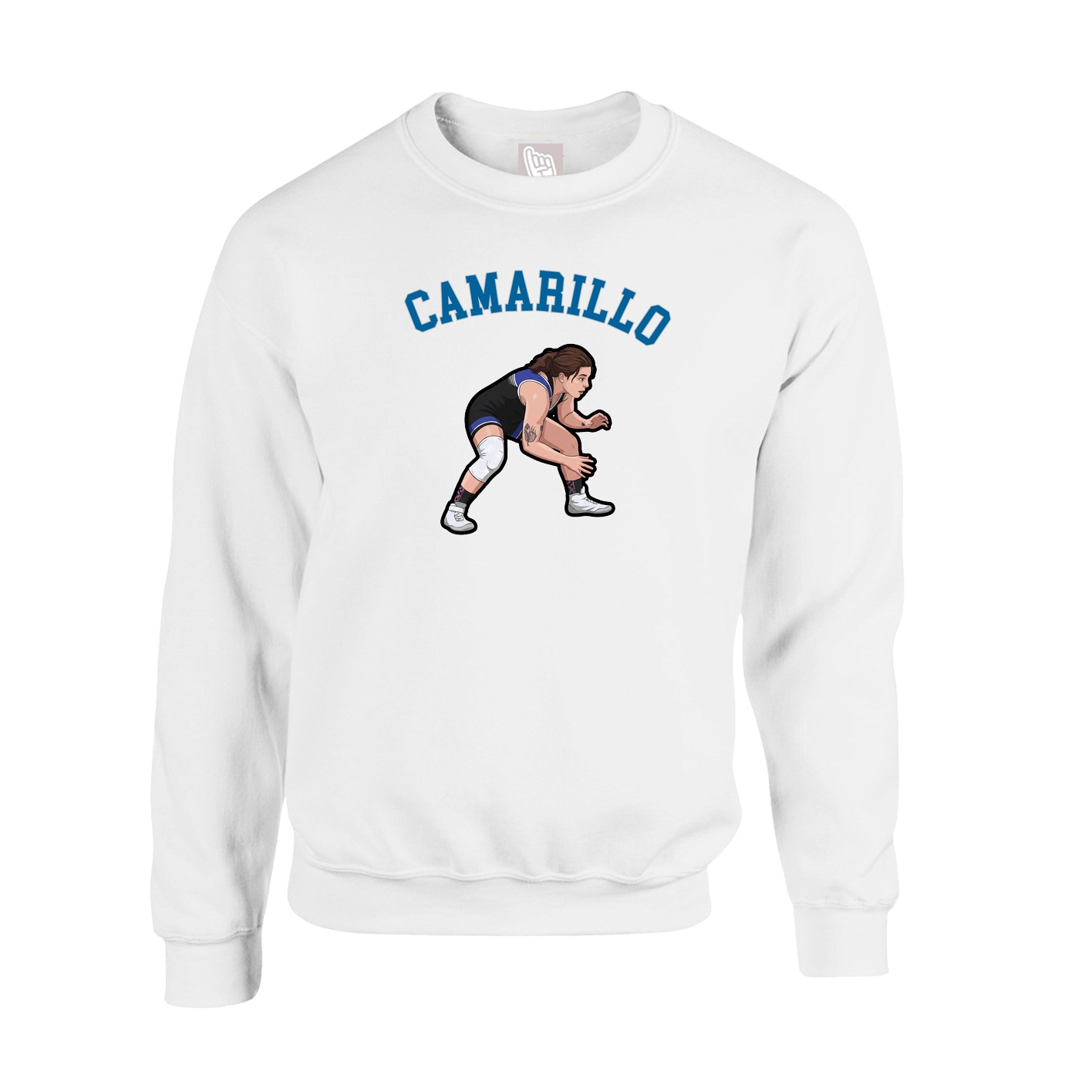 Fleece Crew — Shirsey Arch in White