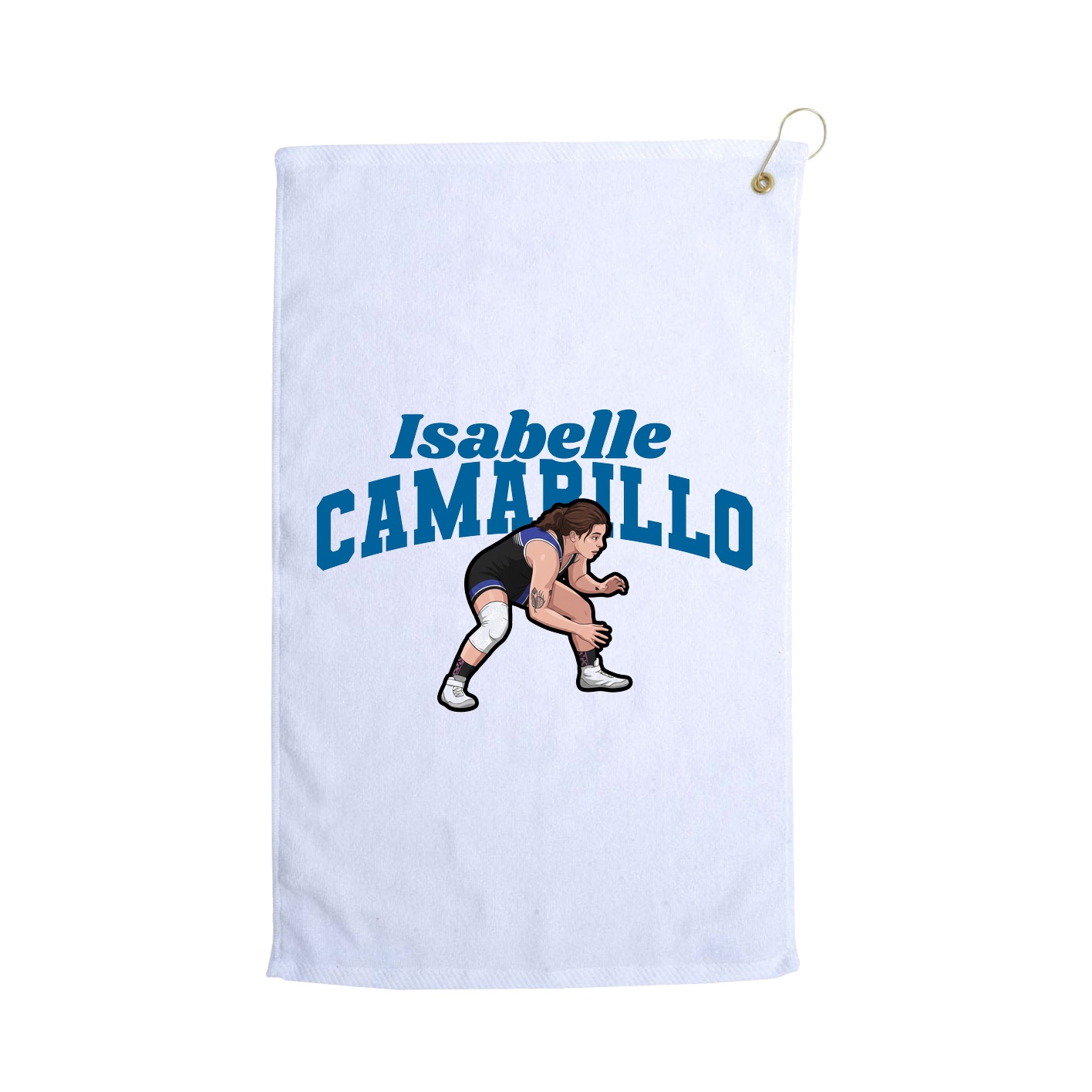 Golf Towel — Signature Arch in White