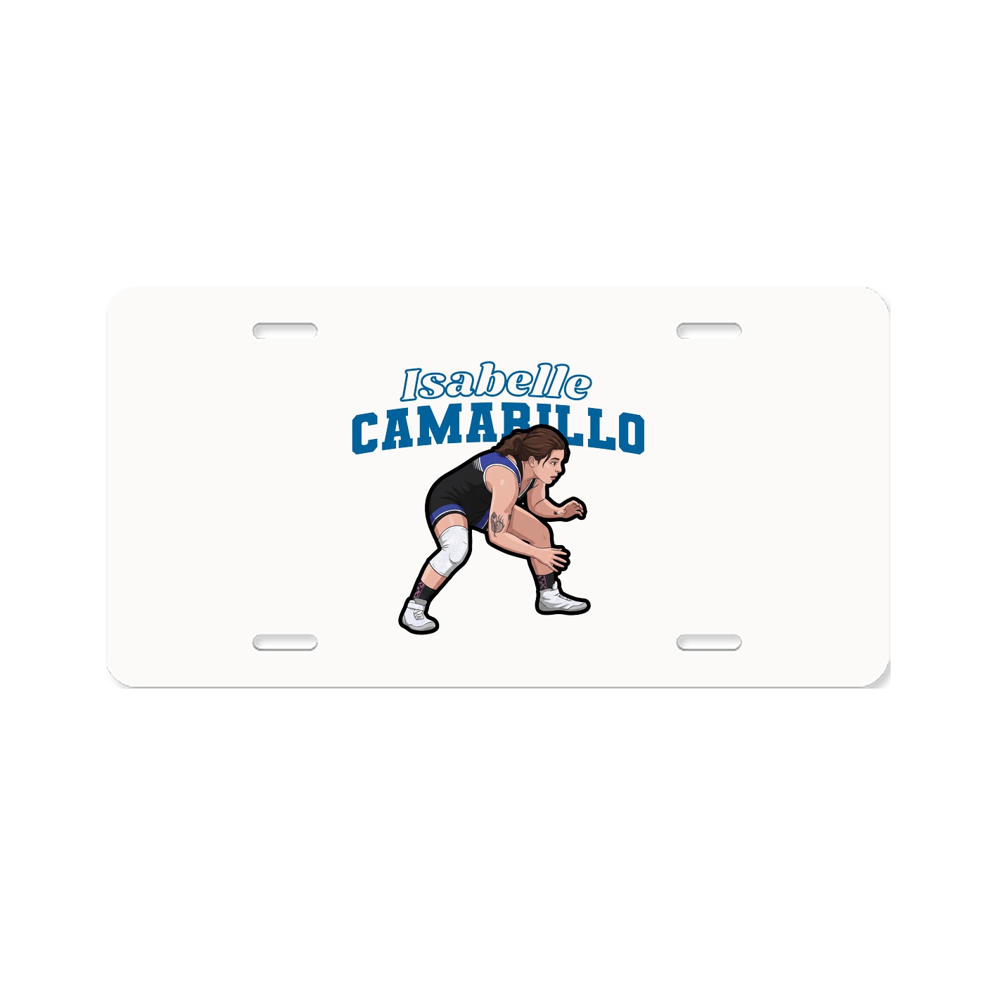 License Plate — Name Arch in Classic