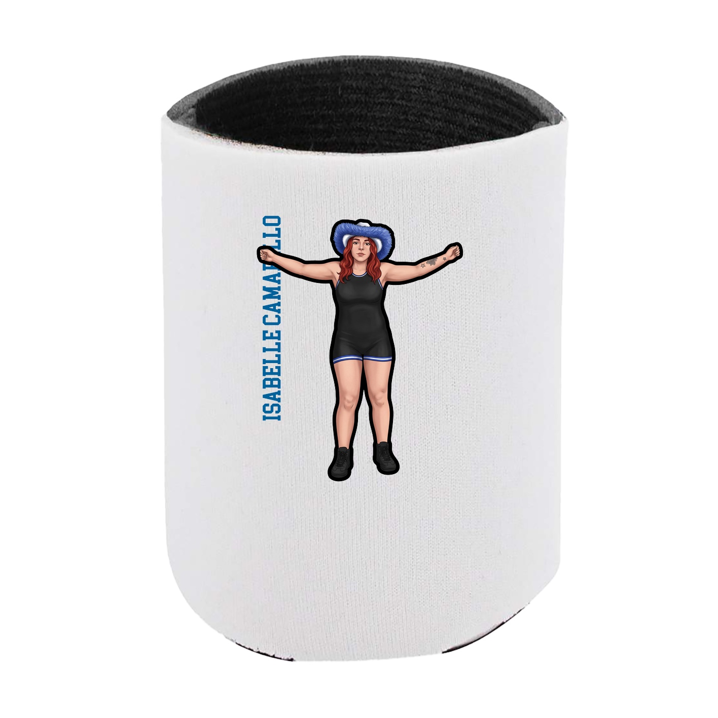 Can Holder — Name Vertical in White