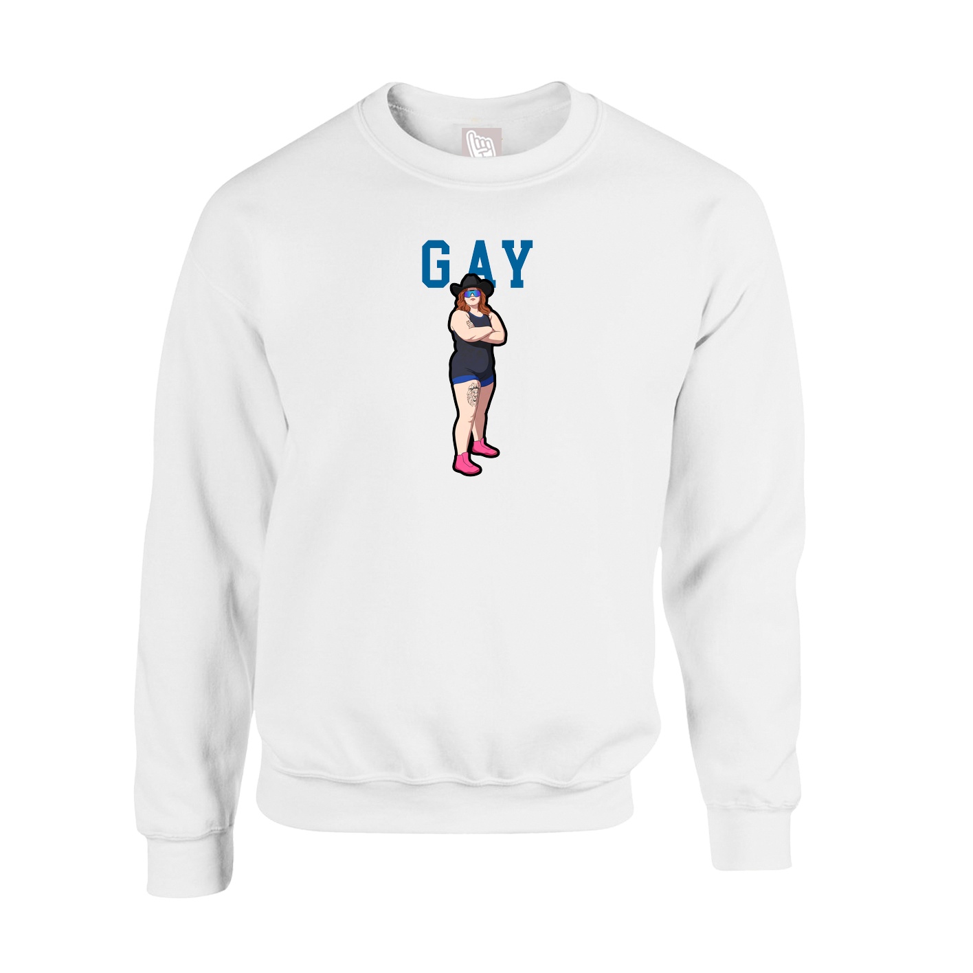 Fleece Crew — Shirsey in White