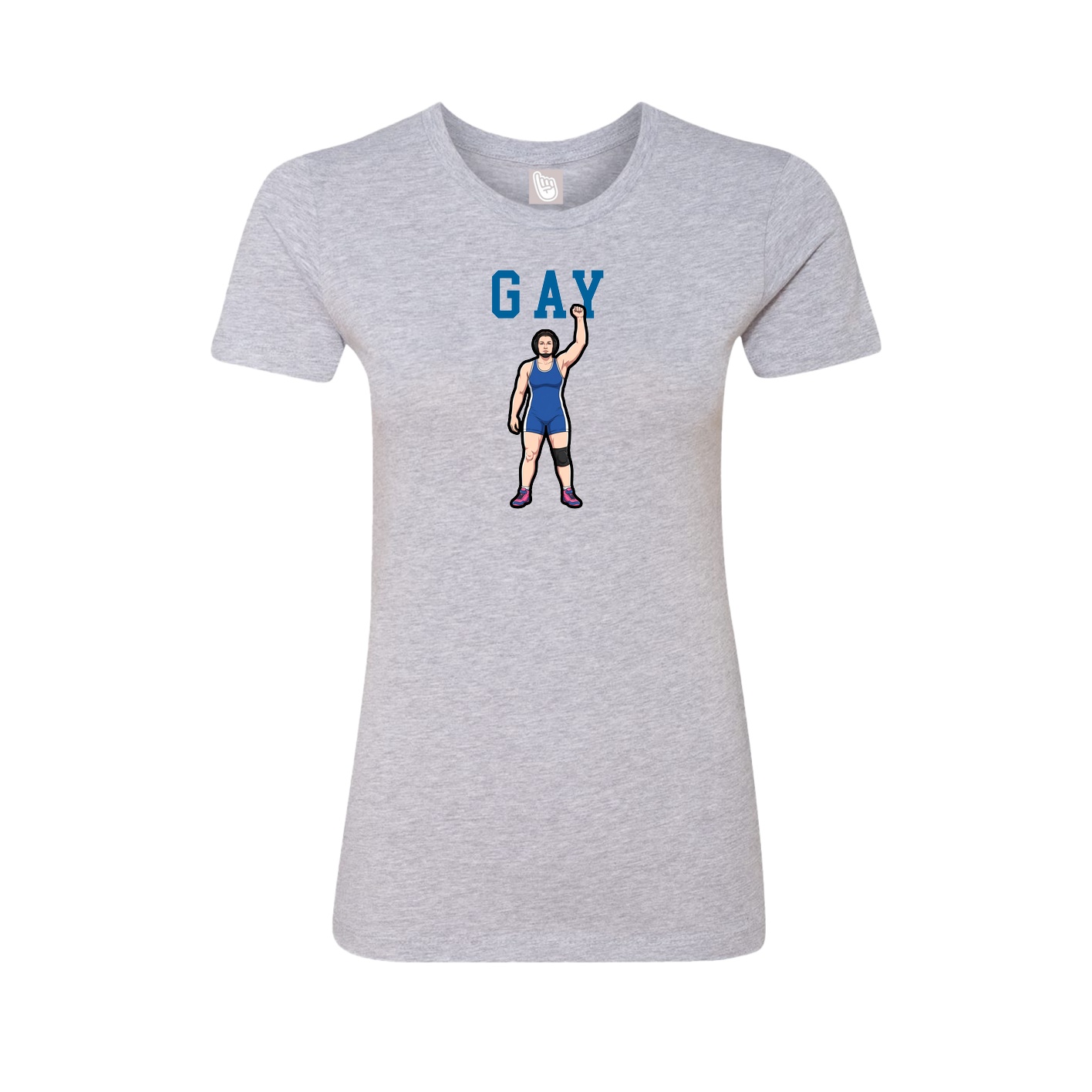 Fitted Women's Tee — Shirsey in Grey