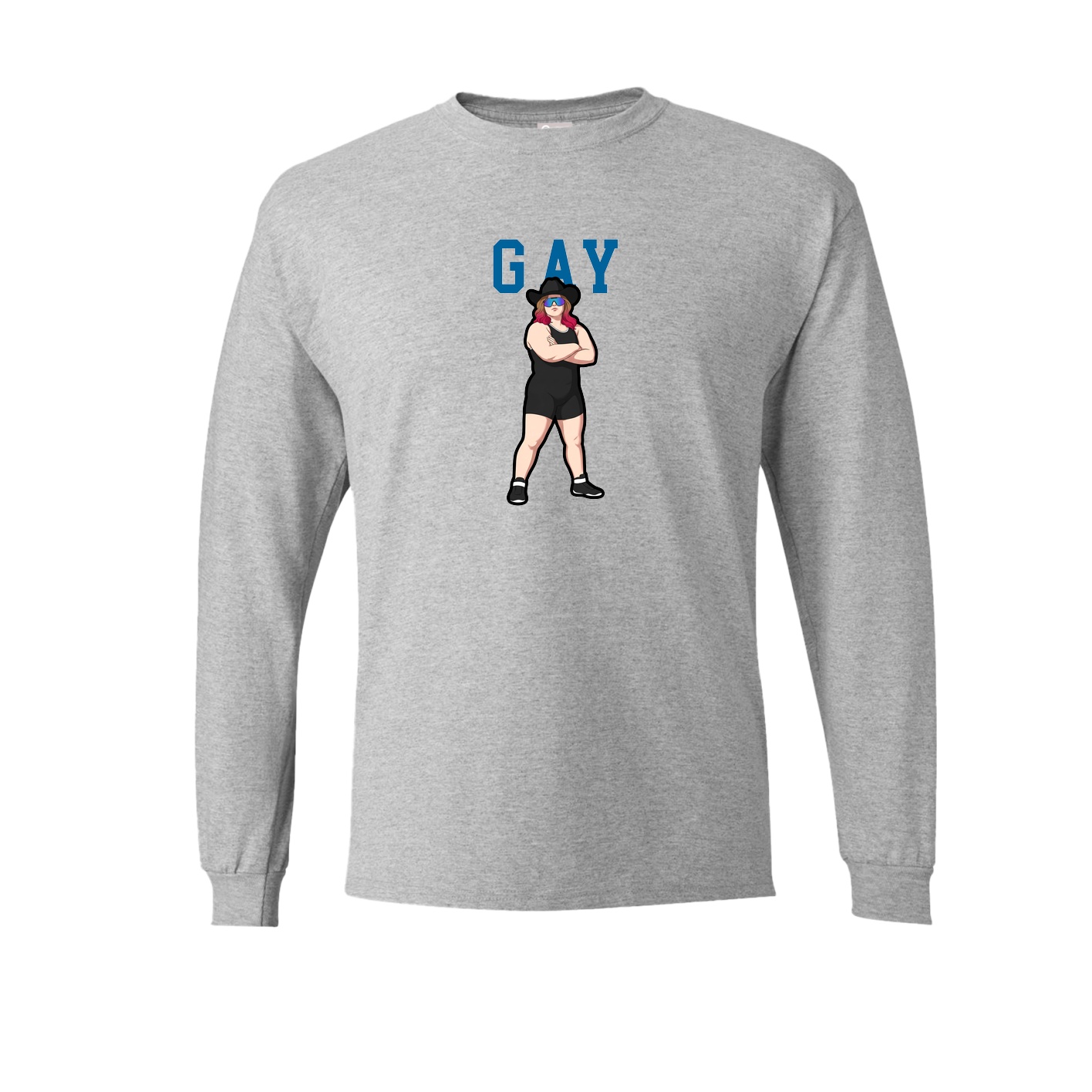 Long Sleeve Tee — Shirsey in Grey