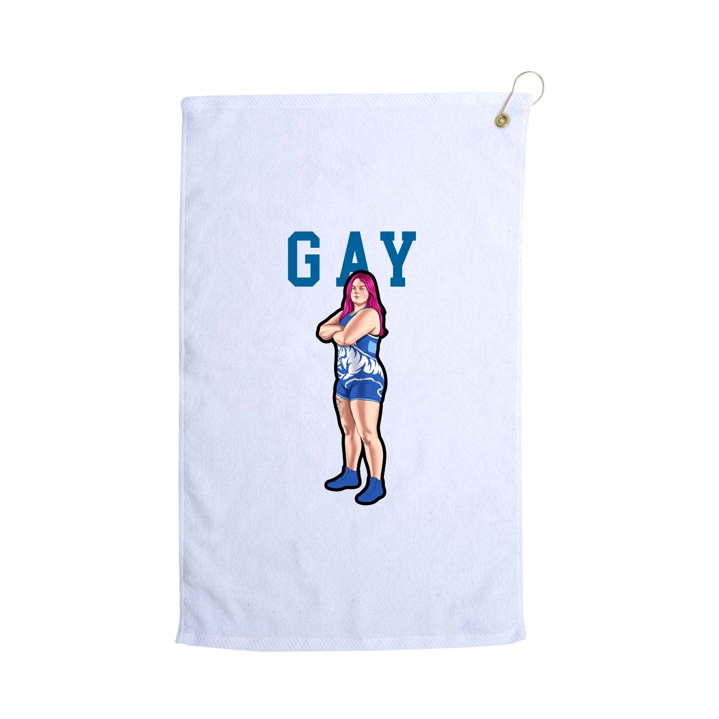 Golf Towel — Shirsey in White