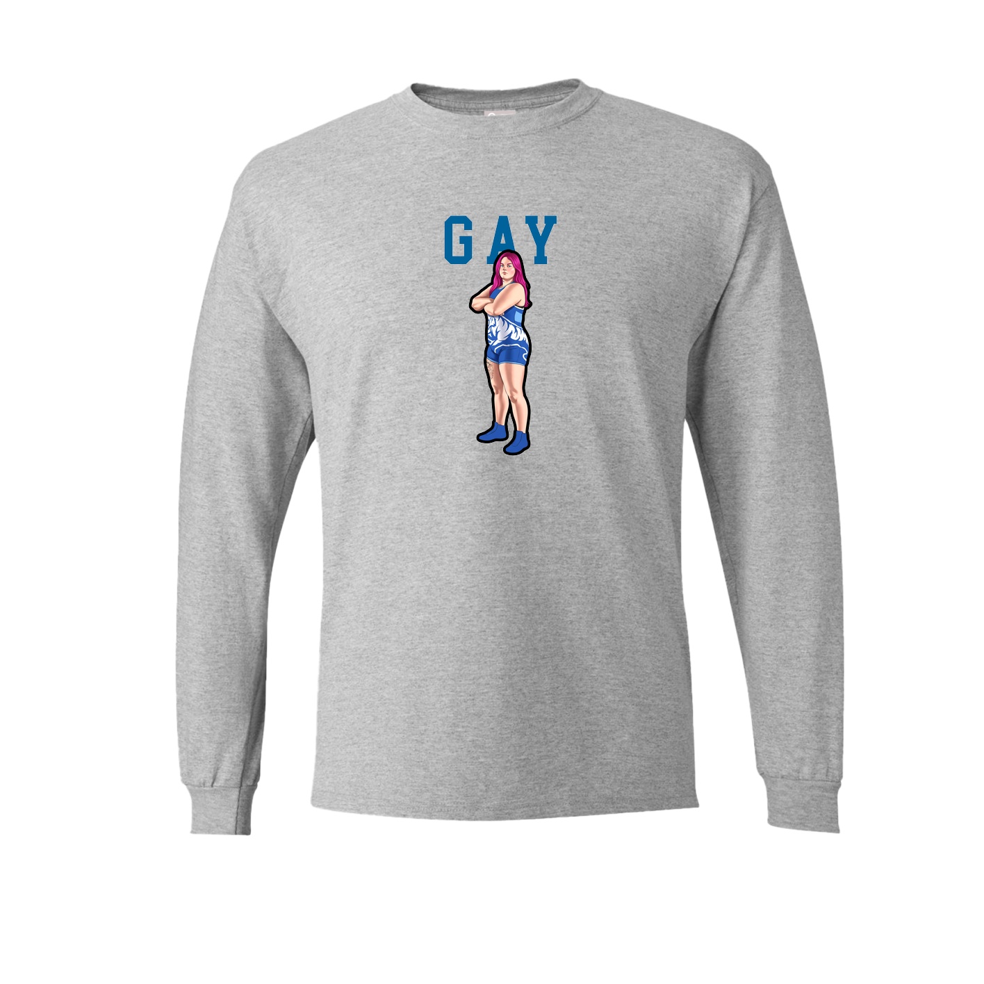 Long Sleeve Tee — Shirsey in Grey