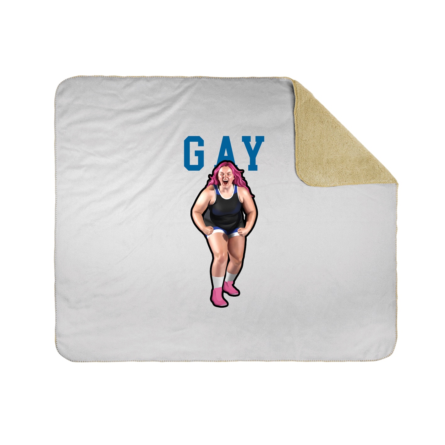 Throw Blanket — Shirsey in White