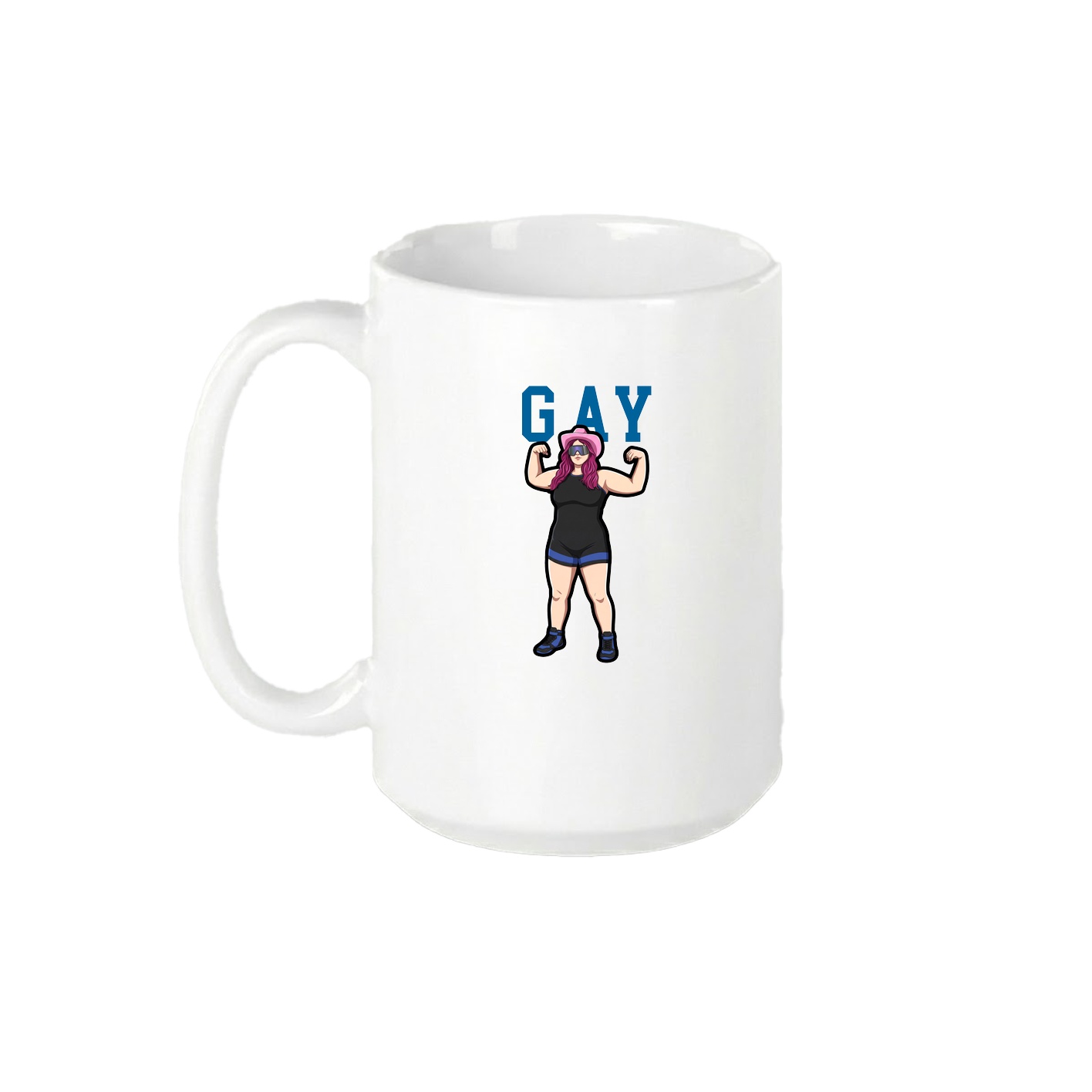 15oz Coffee Mug — Shirsey in White