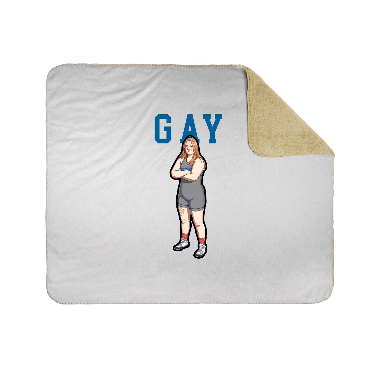 Throw Blanket — Shirsey in White