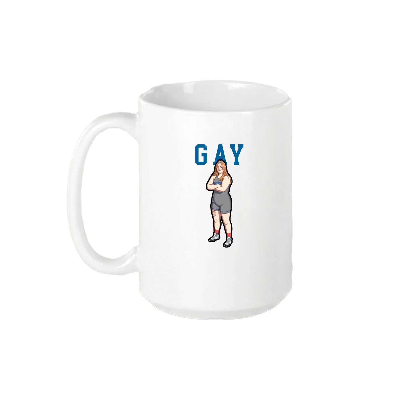 15oz Coffee Mug — Shirsey in White