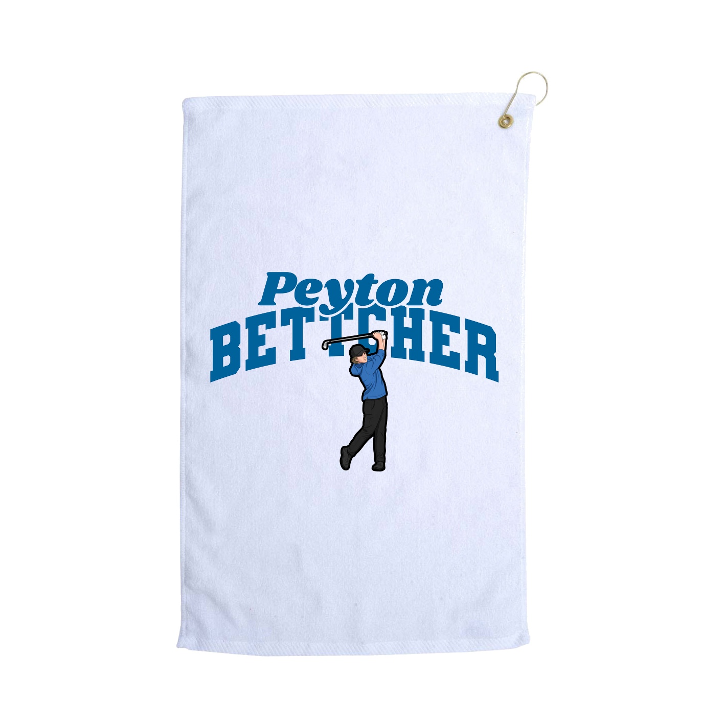 Golf Towel — Signature Arch in White