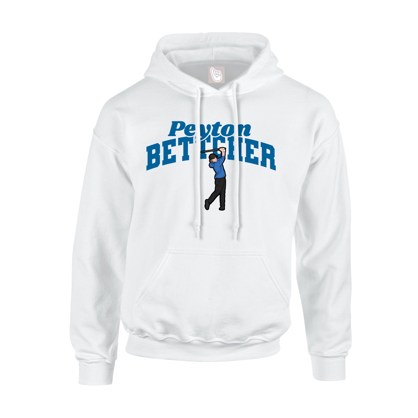 Hoodie — Signature Arch in White