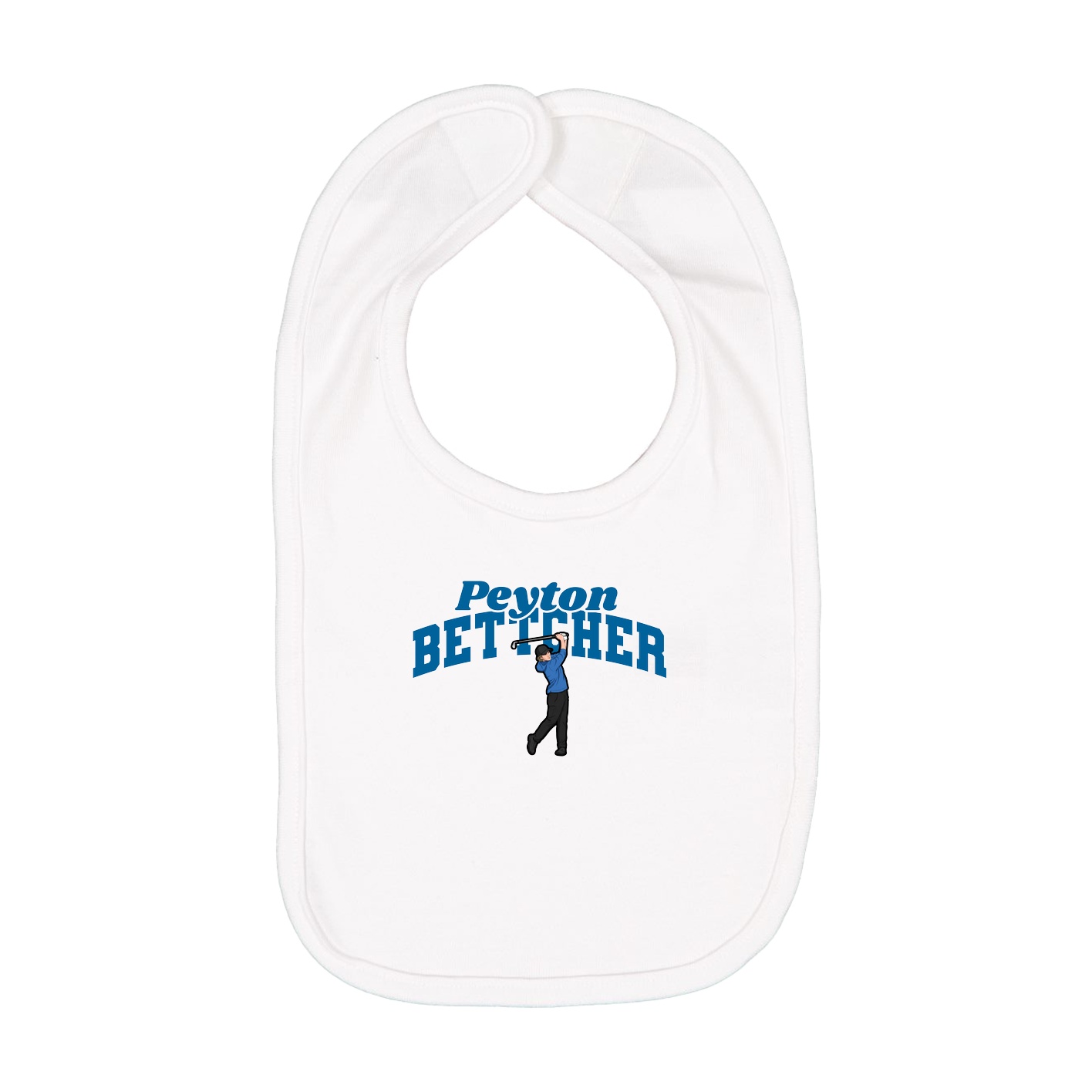 Infant Bib — Signature Arch in White