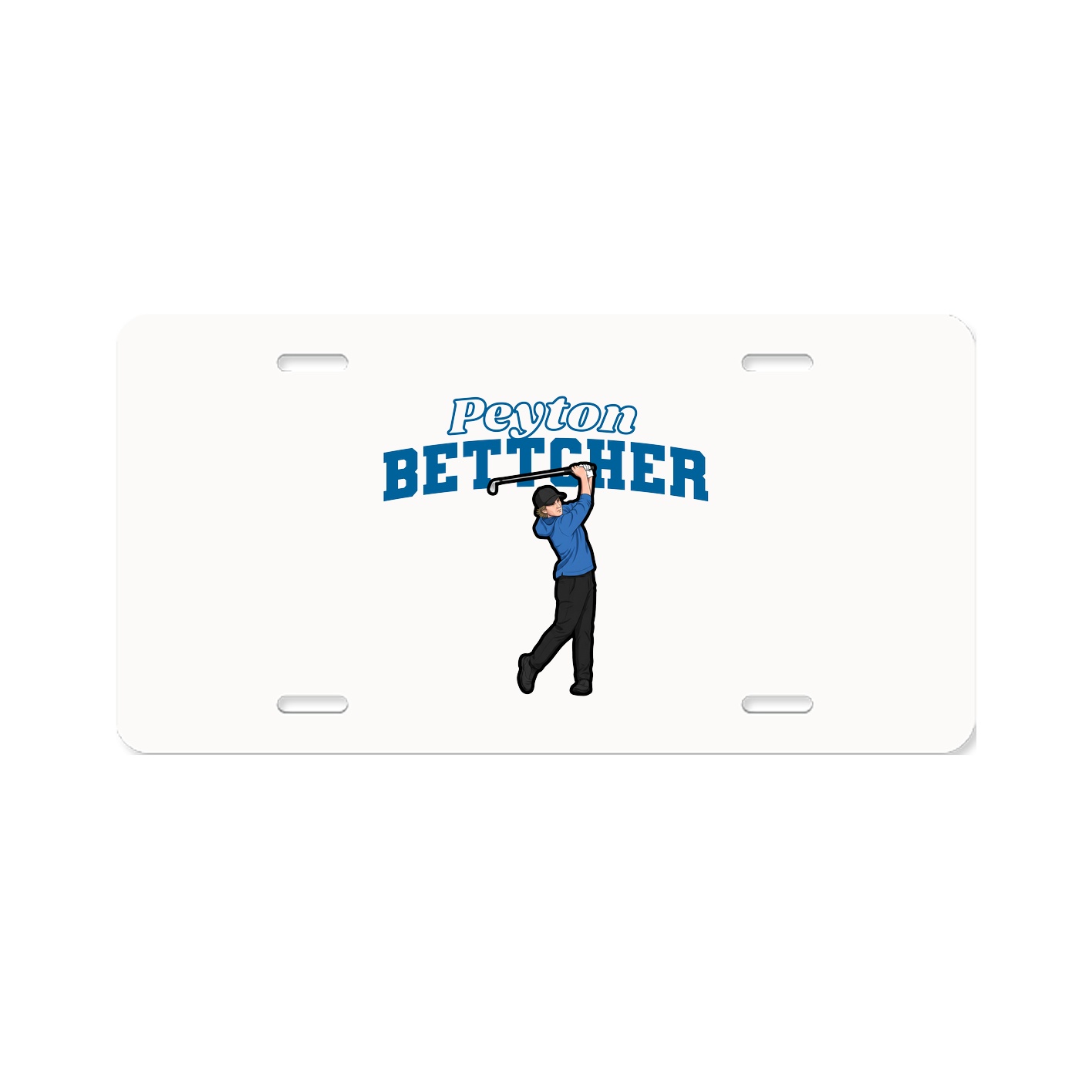 License Plate — Name Arch in Classic