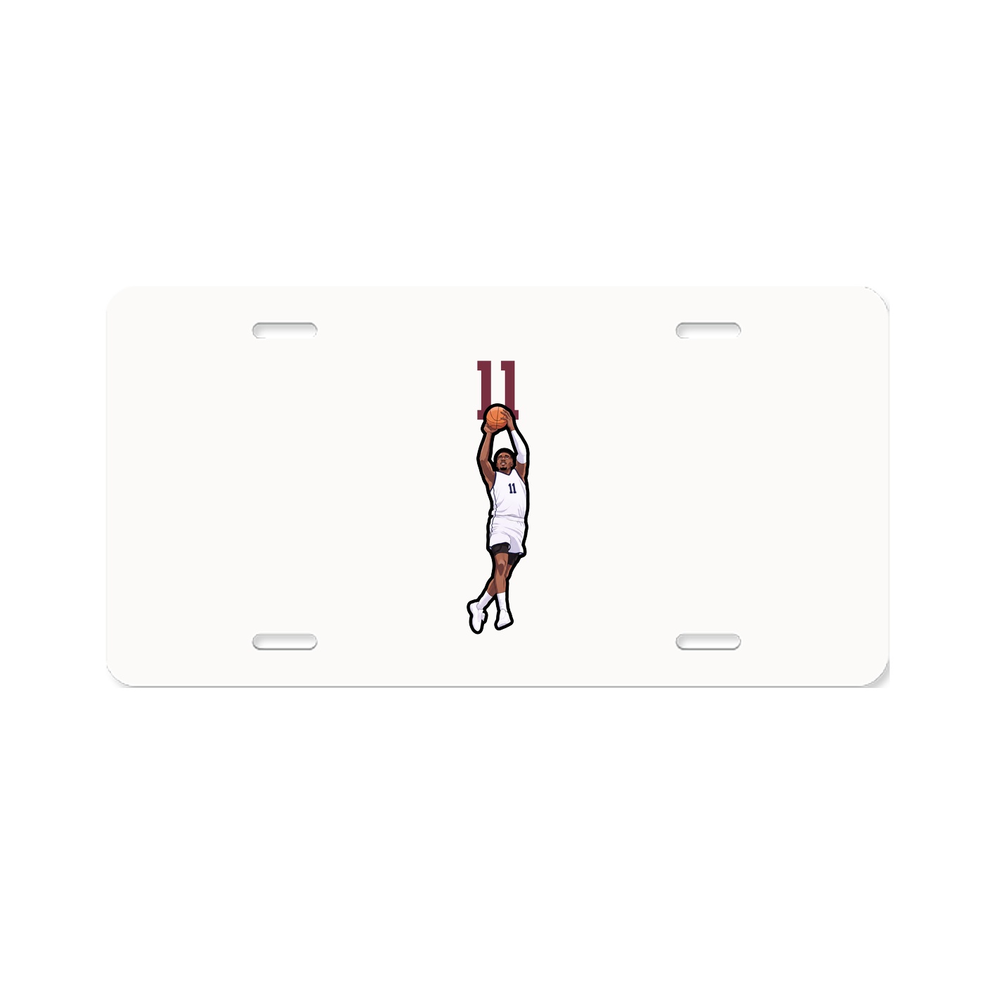 License Plate — Number Top in Classic