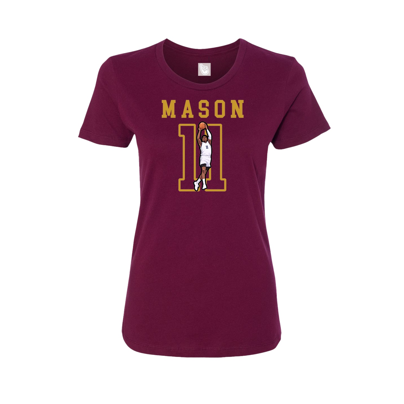 Fitted Women's Tee — Shirsey in Maroon