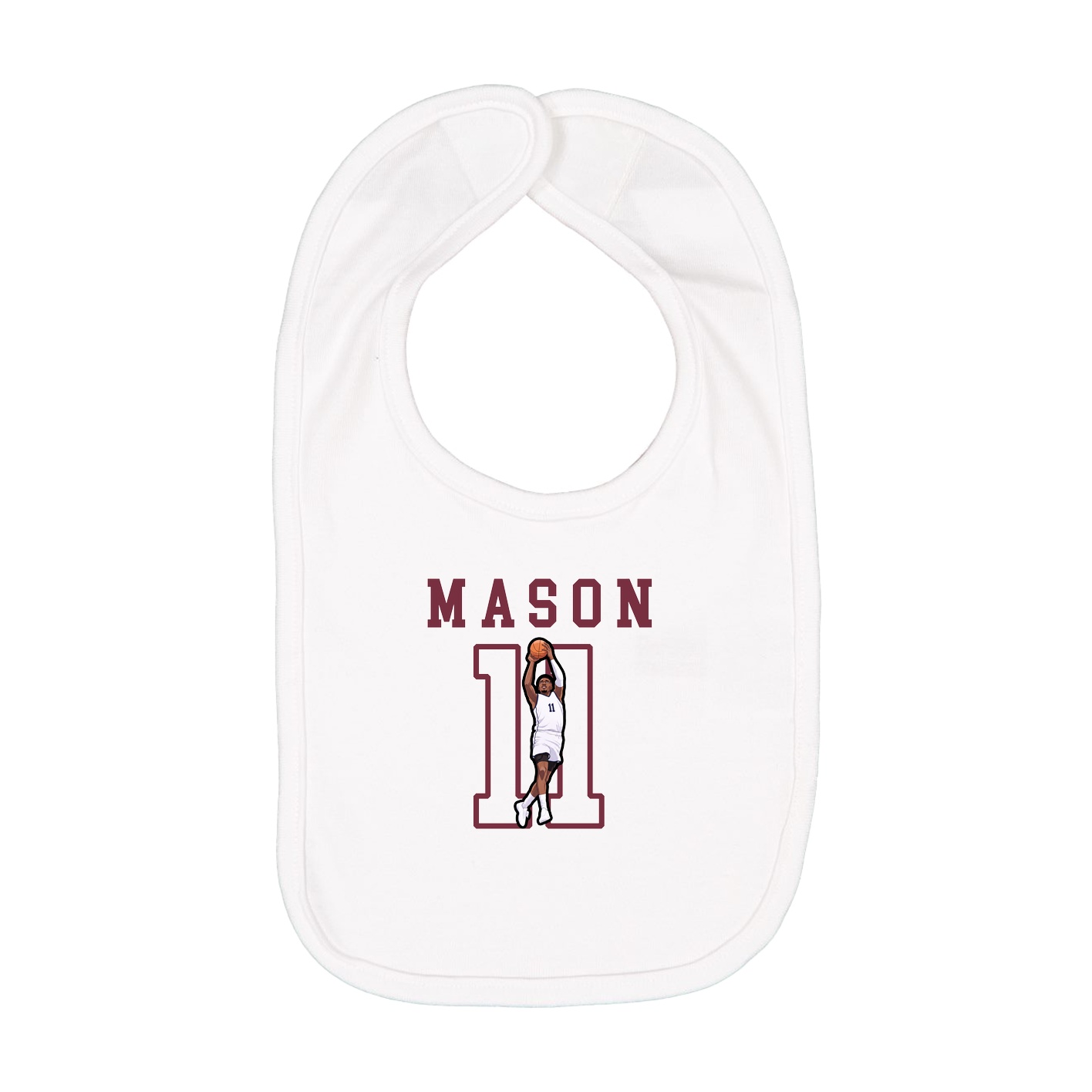 Infant Bib — Shirsey in White