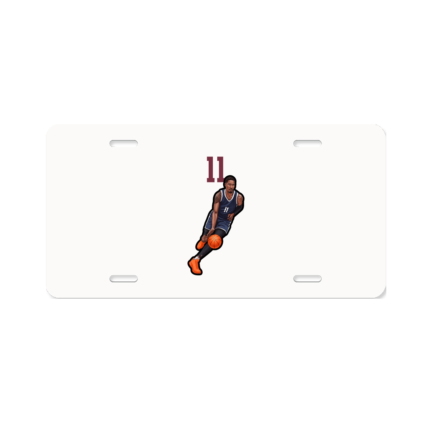 License Plate — Number Top in Classic